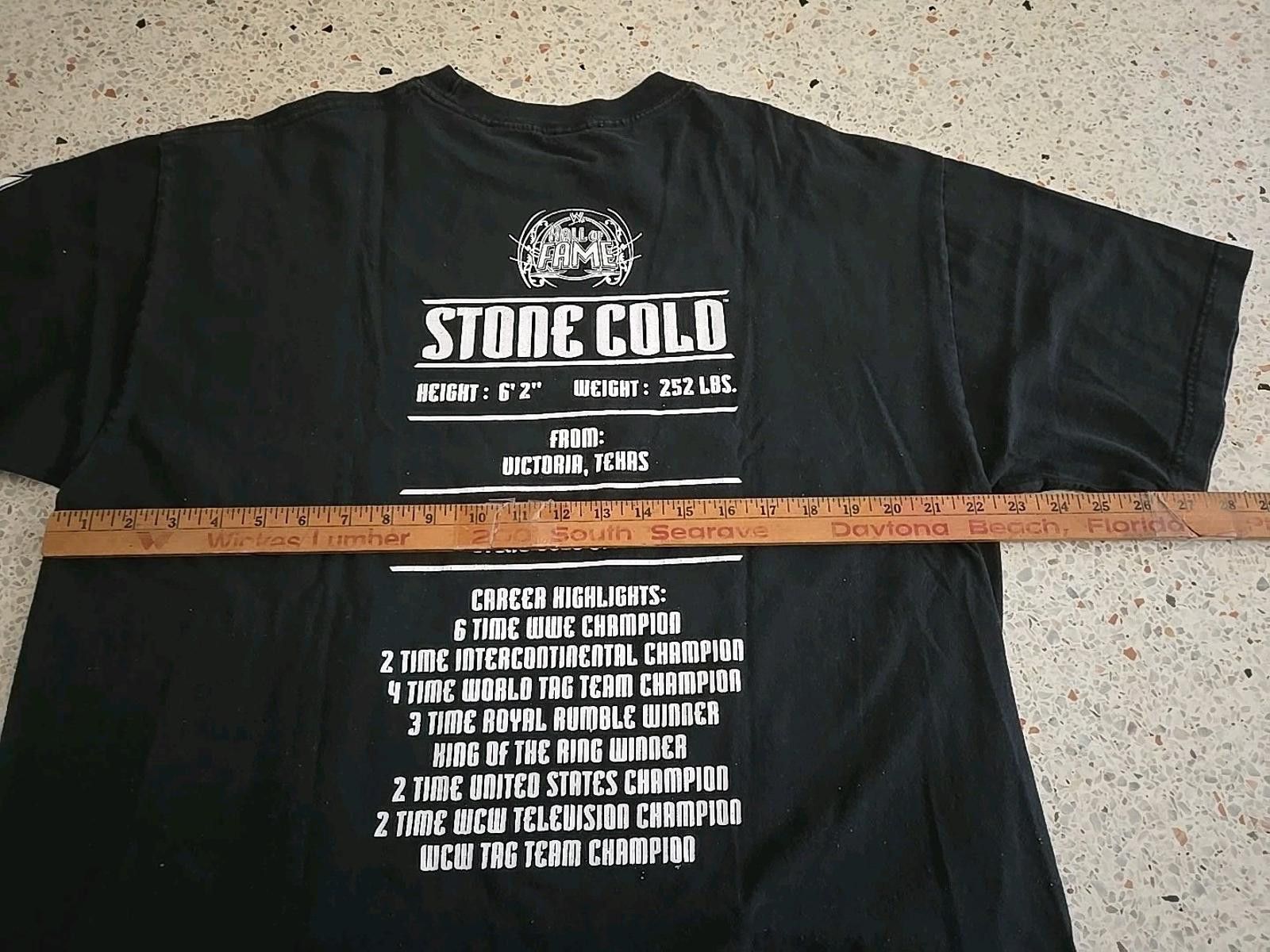 WWE WWE Steve Austin Hall of Fame Induction 2009 T-Shirt Size US L / EU 52-54 / 3 - 9 Thumbnail