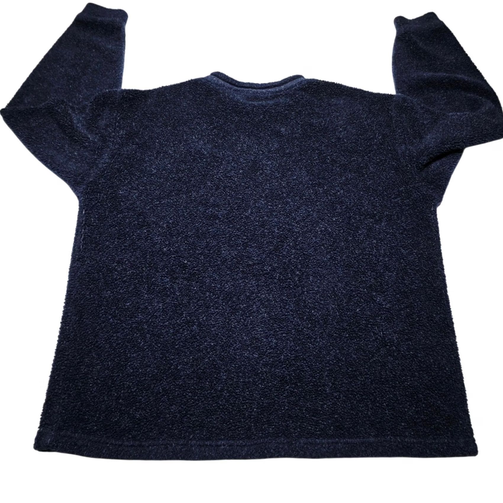 Habitat VINTAGE Habitat Blue Pullover Teddy Fleece Sweater Howling Wolf Medium 90's Men Sweater Pullover Classic Warm Blue Wolf 90s Mens Size US M / EU 48-50 / 2 - 2 Thumbnail