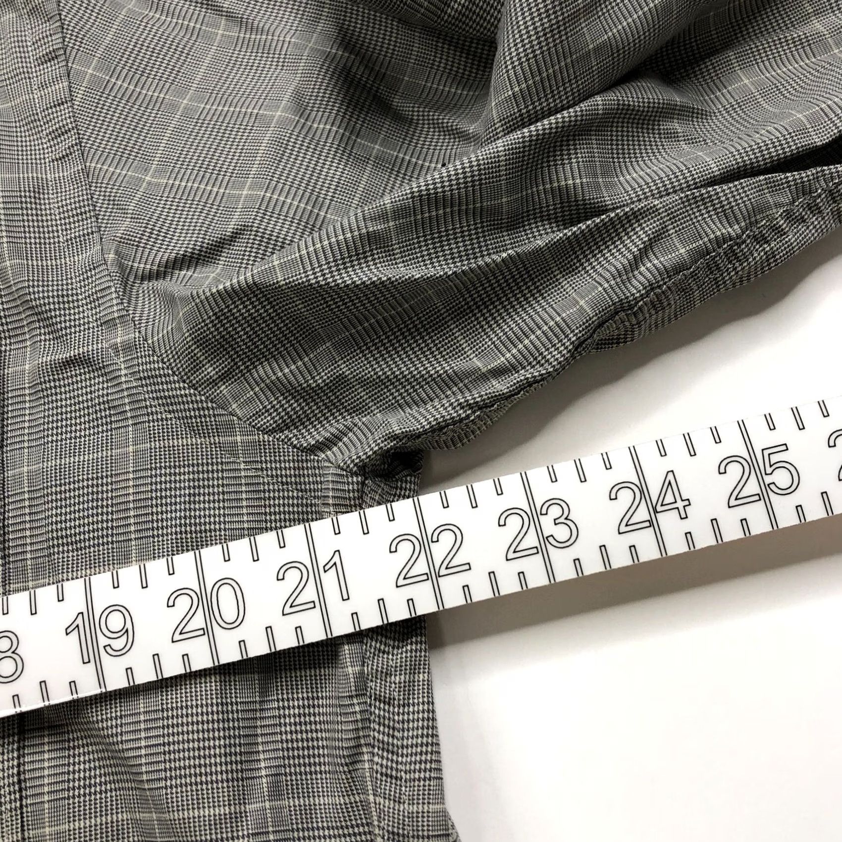 Ermenegildo Zegna Ermenegildo Zegna Glen Plaid Dress Shirt Gray Button LS Medium 15/15.5-35 Size 40R - 5 Thumbnail