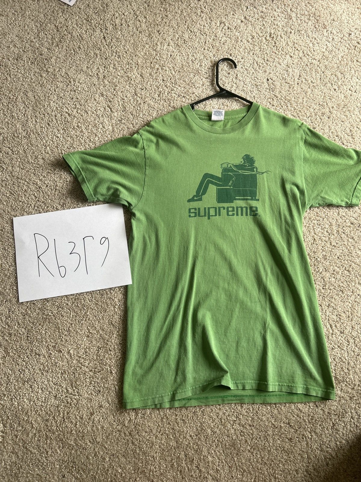 image of Supreme Maxwell Tee 2002 in Green, Men's (Size Medium)