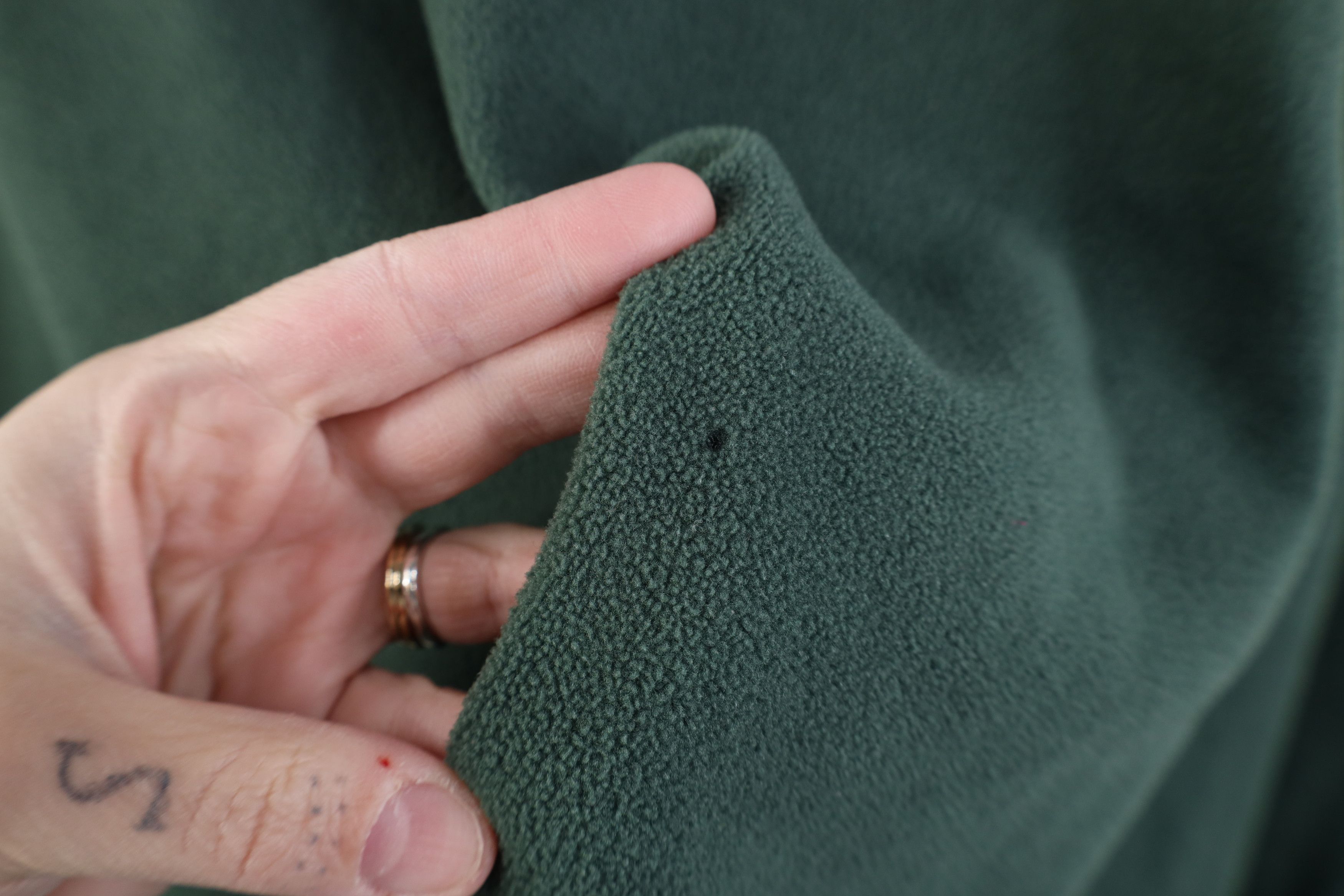 Vintage Vintage 90s Y2K Streetwear Blank Fleece Sweater Green Size US M / EU 48-50 / 2 - 4 Thumbnail