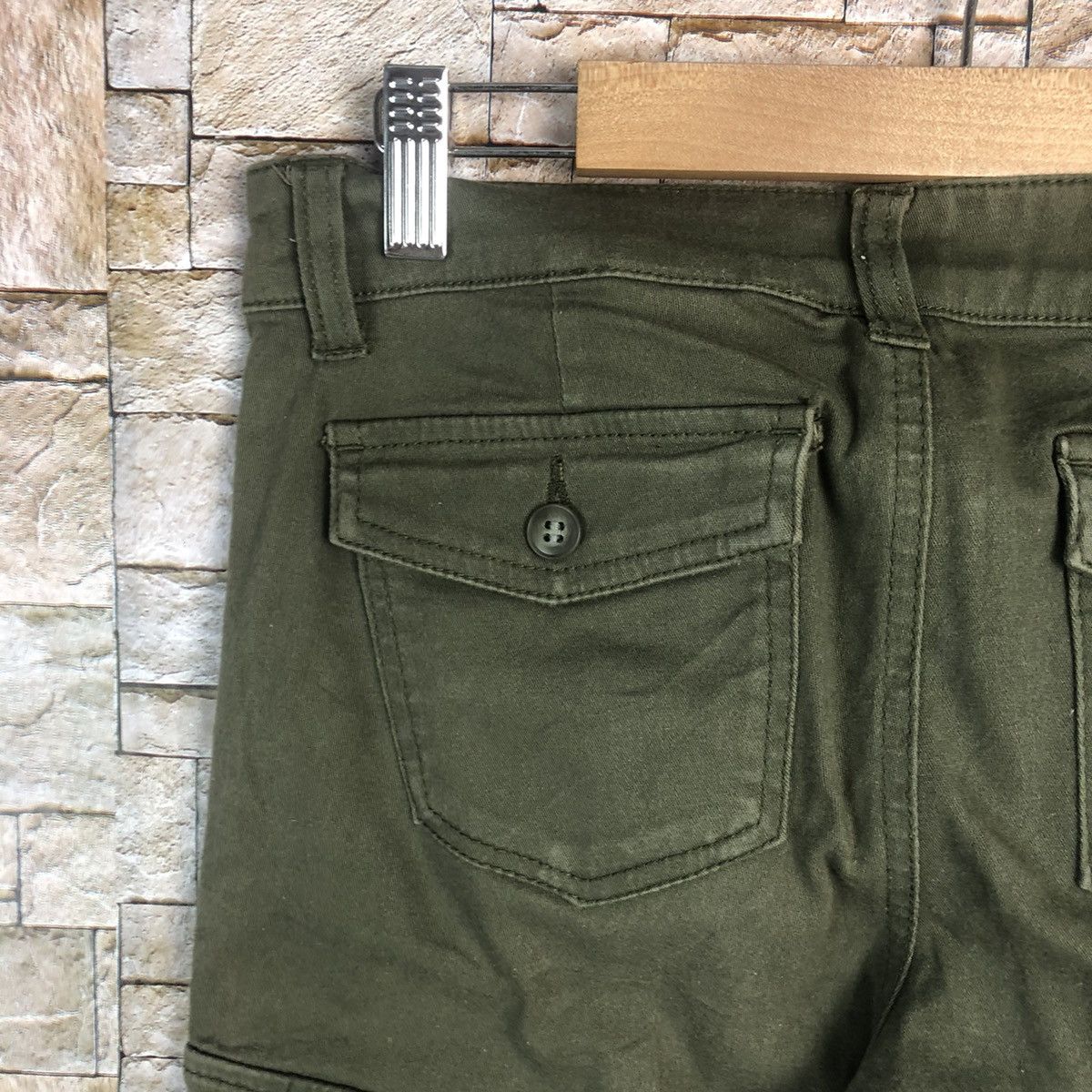 Japanese Brand Gamineverie Green Cargo Multipocket Pants #A87 Size US 28 / EU 44 - 19 Thumbnail