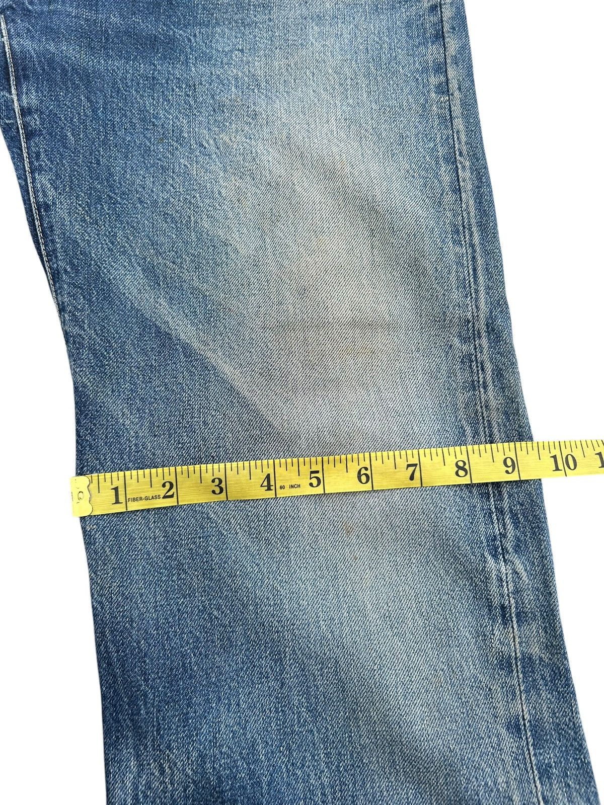 Japanese Brand × Kapital × Vintage HR.MARKET BLUE BLUE SELVEDGE Distressed Denim Jeans Size US 30 / EU 46 - 23 Thumbnail