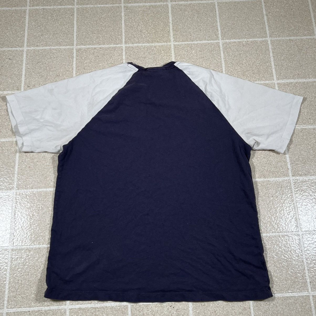 Lacoste Lacoste Mens Blue White Cotton Short Sleeve T-Shirt XL Size US XL / EU 56 / 4 - 4 Thumbnail