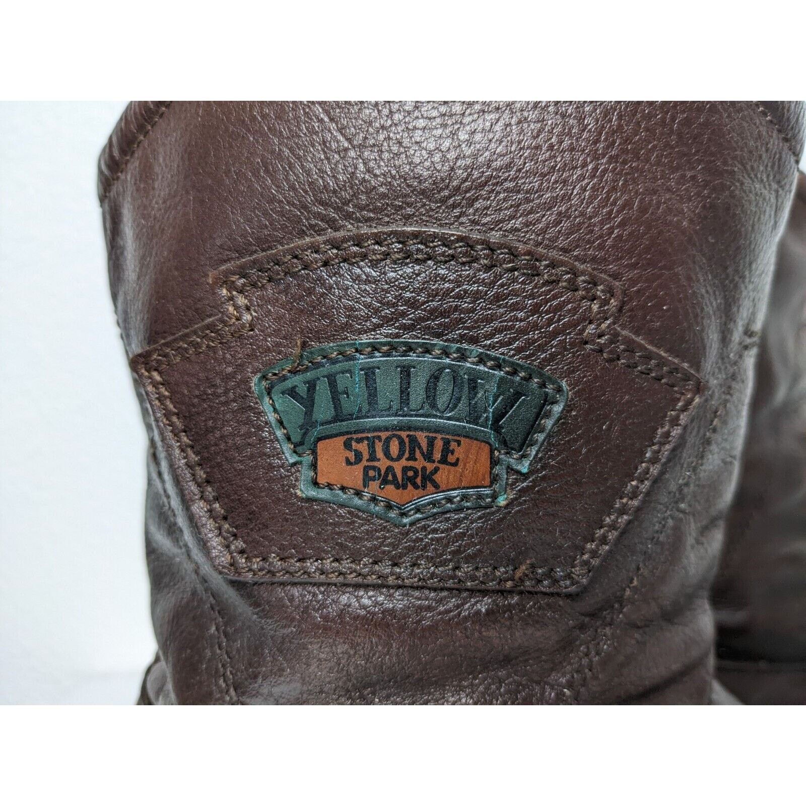 Other Vtg Sherpa Lined Pull On Leather Boot Yellowstone Park 44 Size US 11 / EU 44 - 3 Thumbnail
