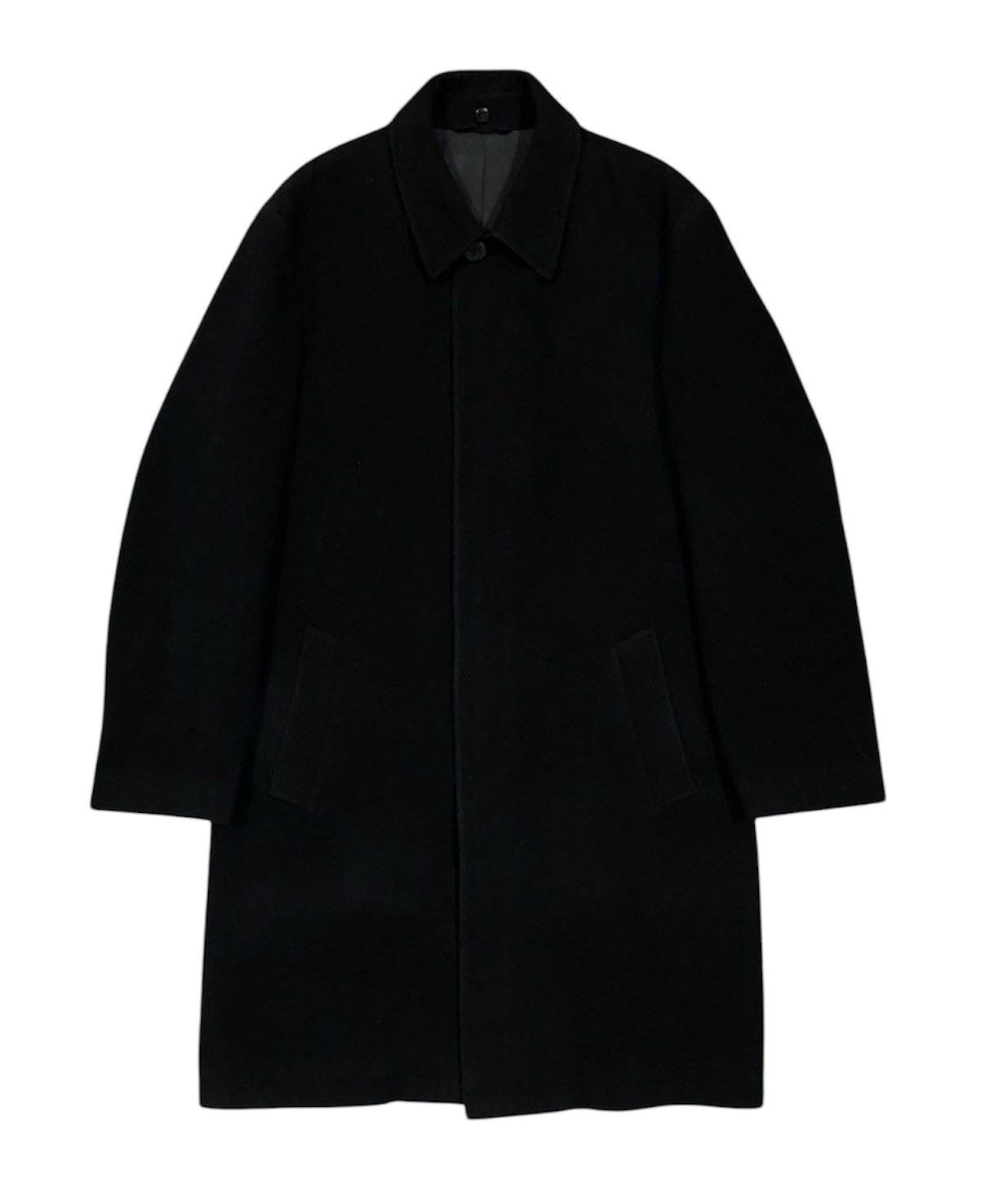 Y's for Men × Yohji Yamamoto BLACK SIGNATURE LONG JACKET YOHJI YAMAMOTO POUR HOMME WOOL Size US L / EU 52-54 / 3 - 1 Thumbnail
