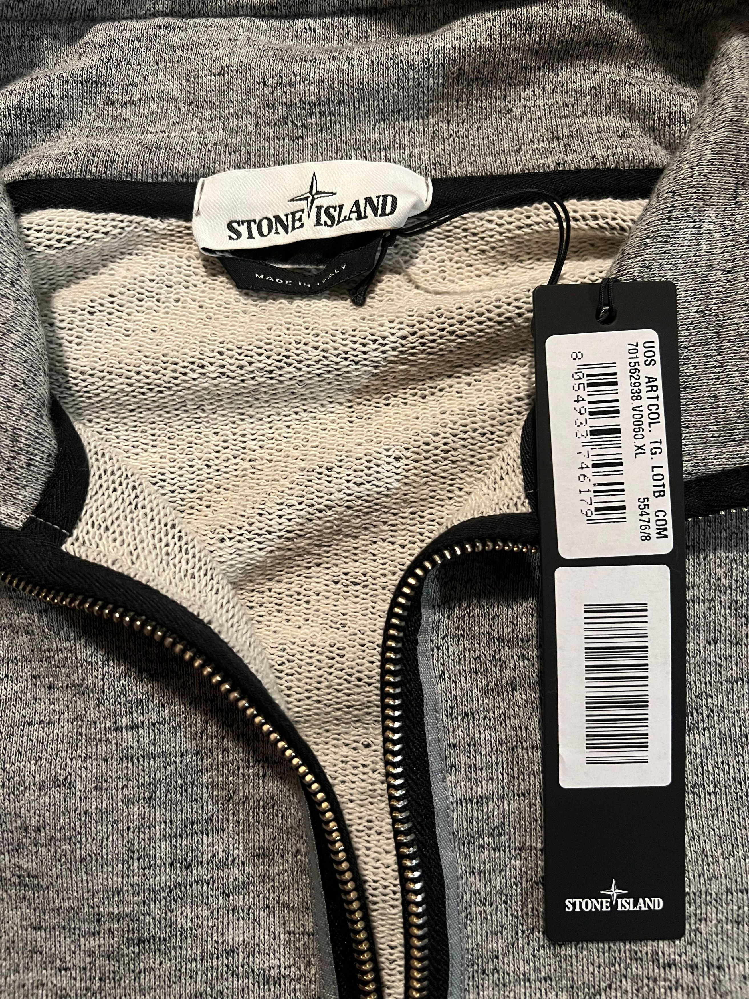 Stone Island Stone Island Hooded Knit Zipped Hoodie Marl Grey XL Size US XL / EU 56 / 4 - 4 Thumbnail