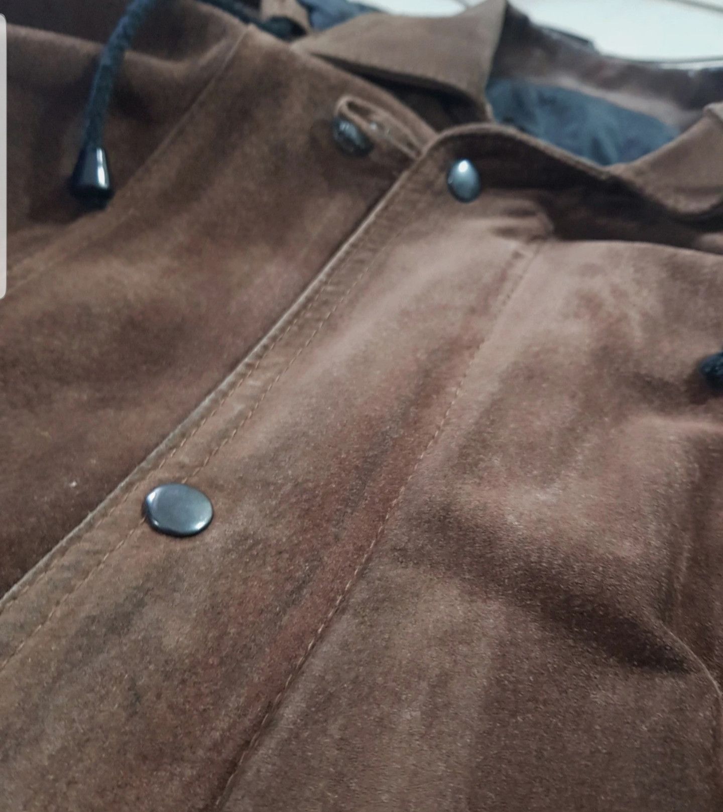 Vintage True Vintage Brown Faded Leather Quilted Heavy duffle jacket Size US XL / EU 56 / 4 - 3 Thumbnail