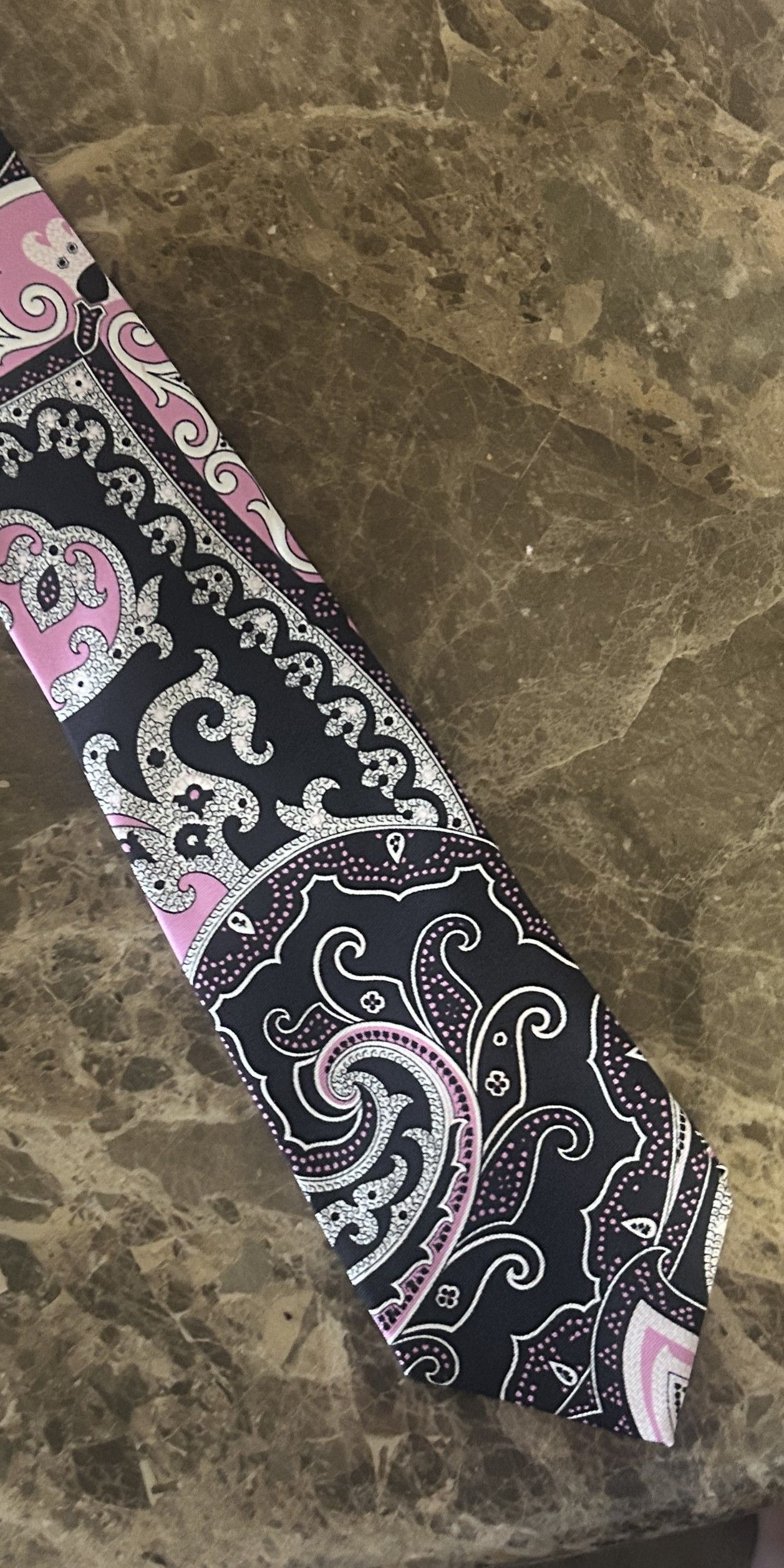Ralph Lauren Purple Label Ralph Lauren Purple Label Paisley Silk Tie Handmade in Italy Size ONE SIZE - 5 Thumbnail