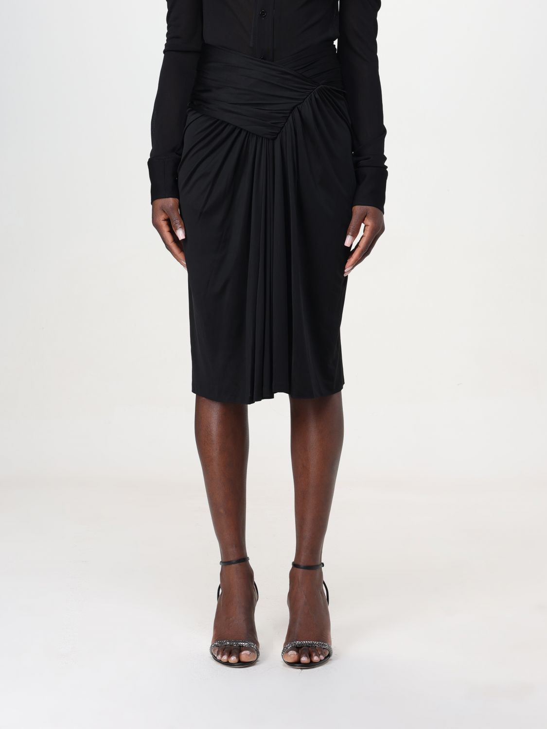 image of Saint Laurent Paris Saint Laurent Skirt Woman Black, Women's (Size 26)
