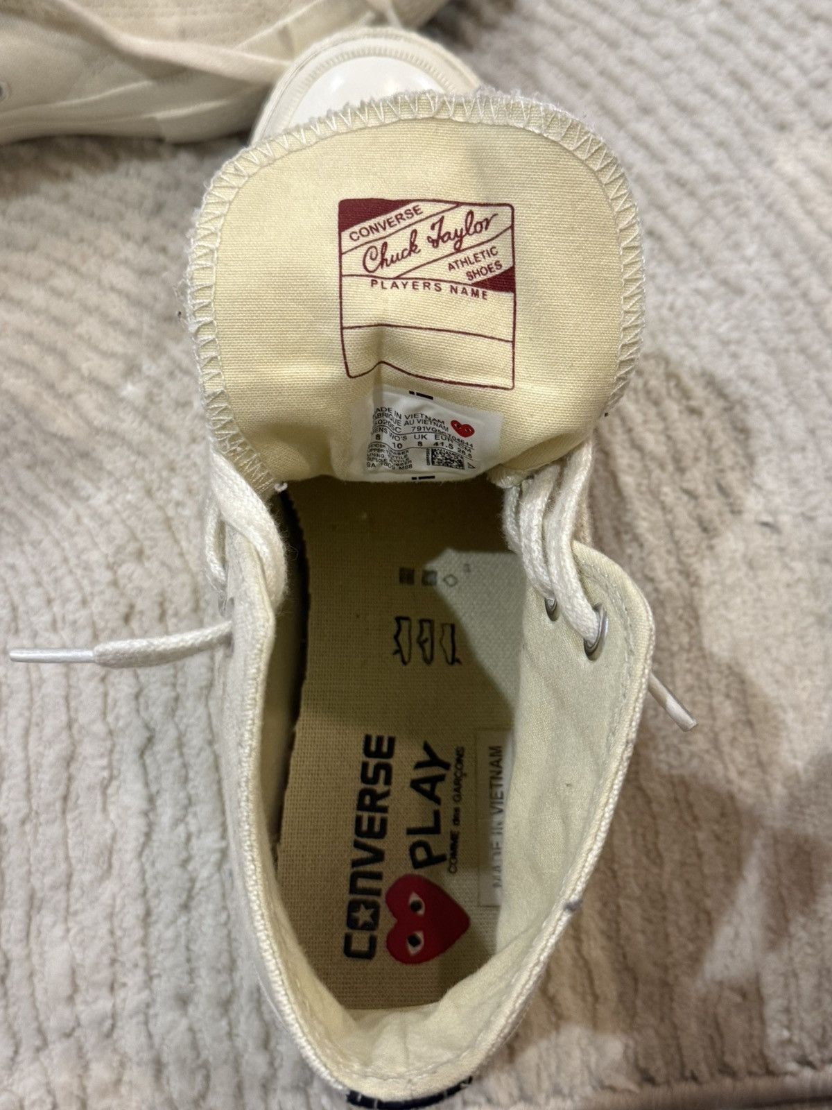 Comme des Garcons CDG Converse White Size US 8 / EU 41 - 5 Thumbnail