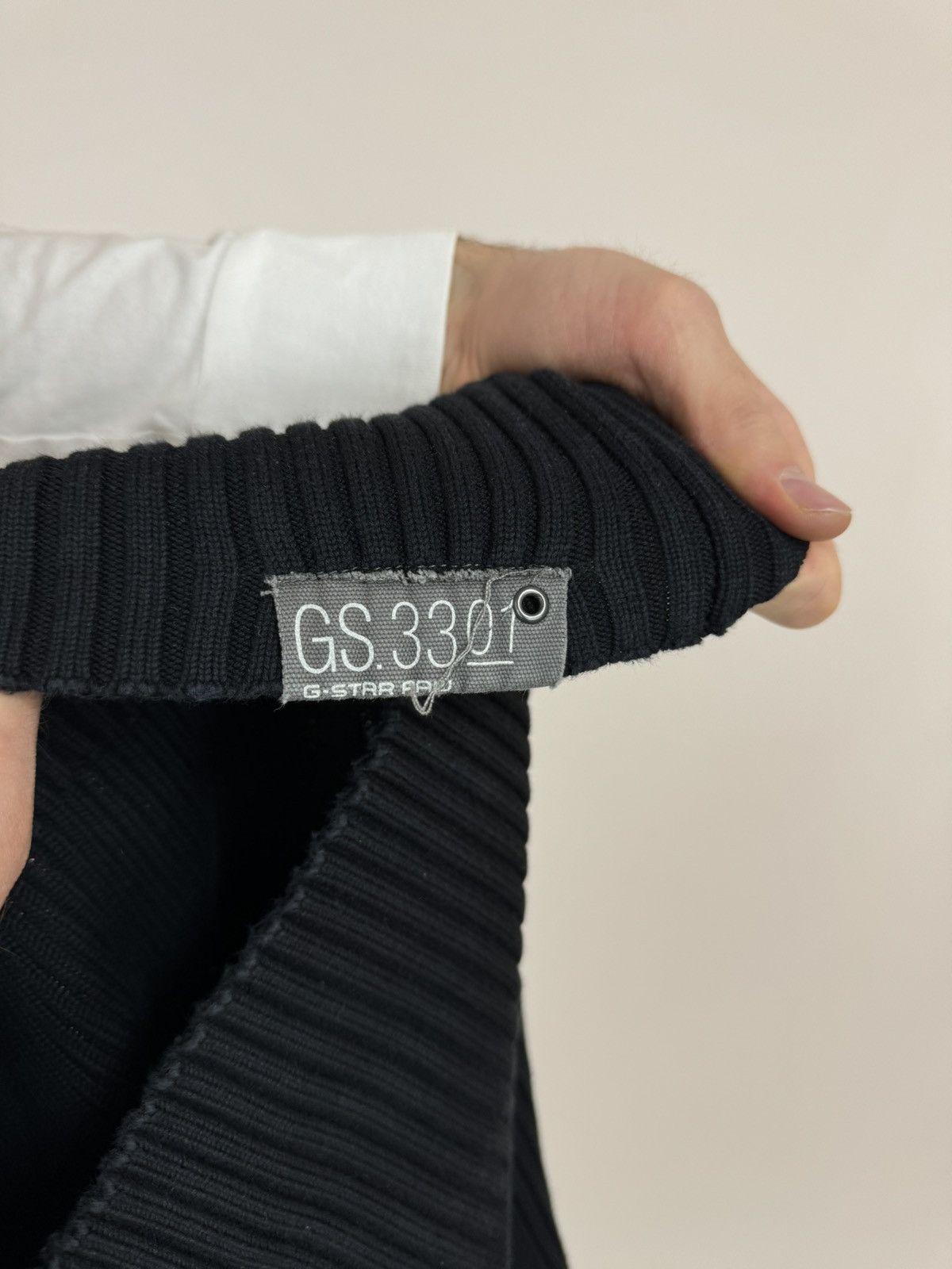 G-Star × Japanese Brand G-star Ribbed Sweater Vintage PARKER COLL PATCH TurtleNeck Size US L / EU 52-54 / 3 - 7 Thumbnail