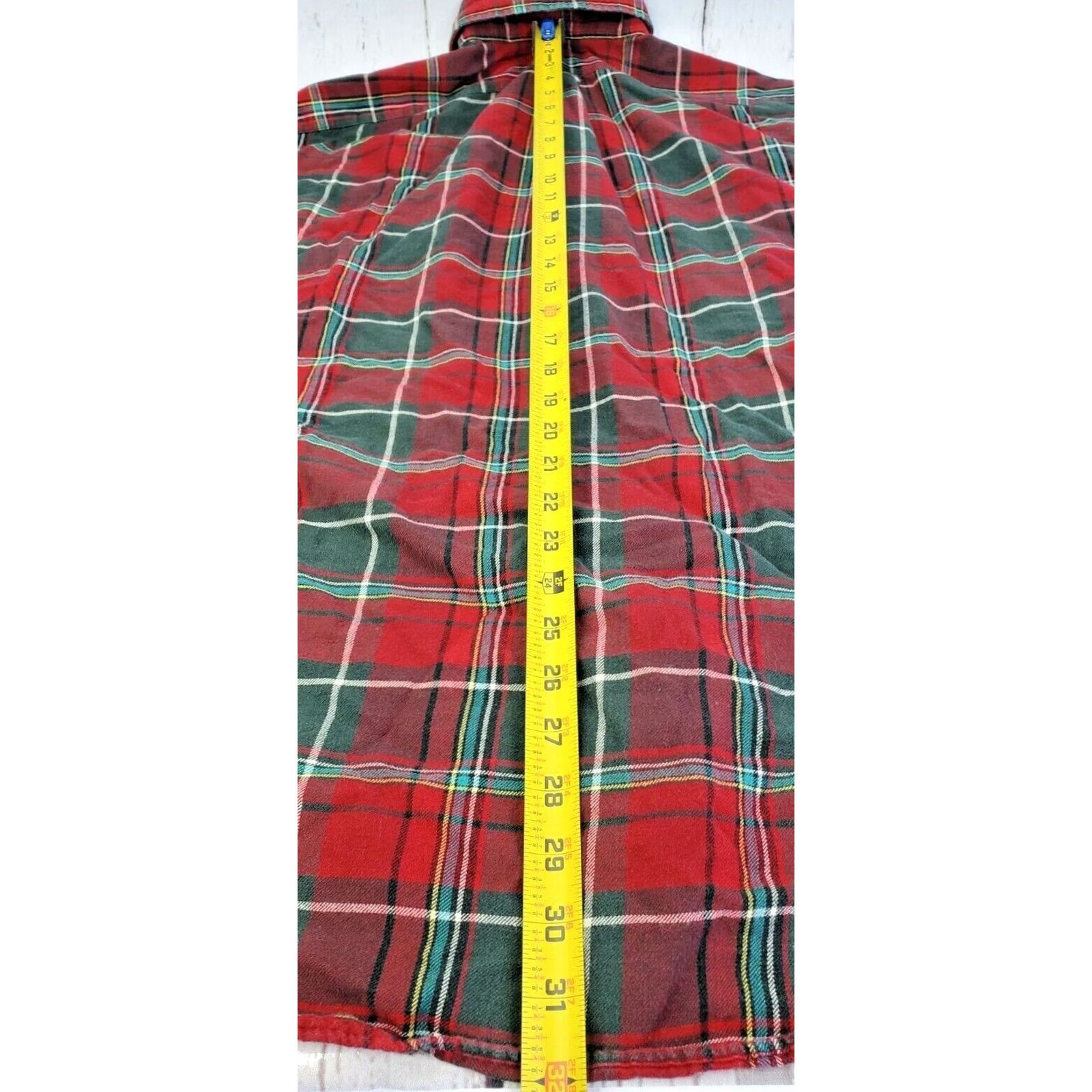 Ralph Lauren Ralph Lauren BLAKE Plaid Flannel Button Shirt Men L Red Green Long Sleeve Cotton Shirt Size US L / EU 52-54 / 3 - 4 Thumbnail