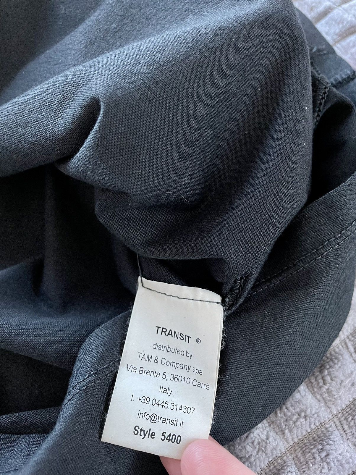 Transit Transit Overlock Distressed Neck Long Sleeve Size 3XL Size US XXL / EU 58 / 5 - 5 Thumbnail