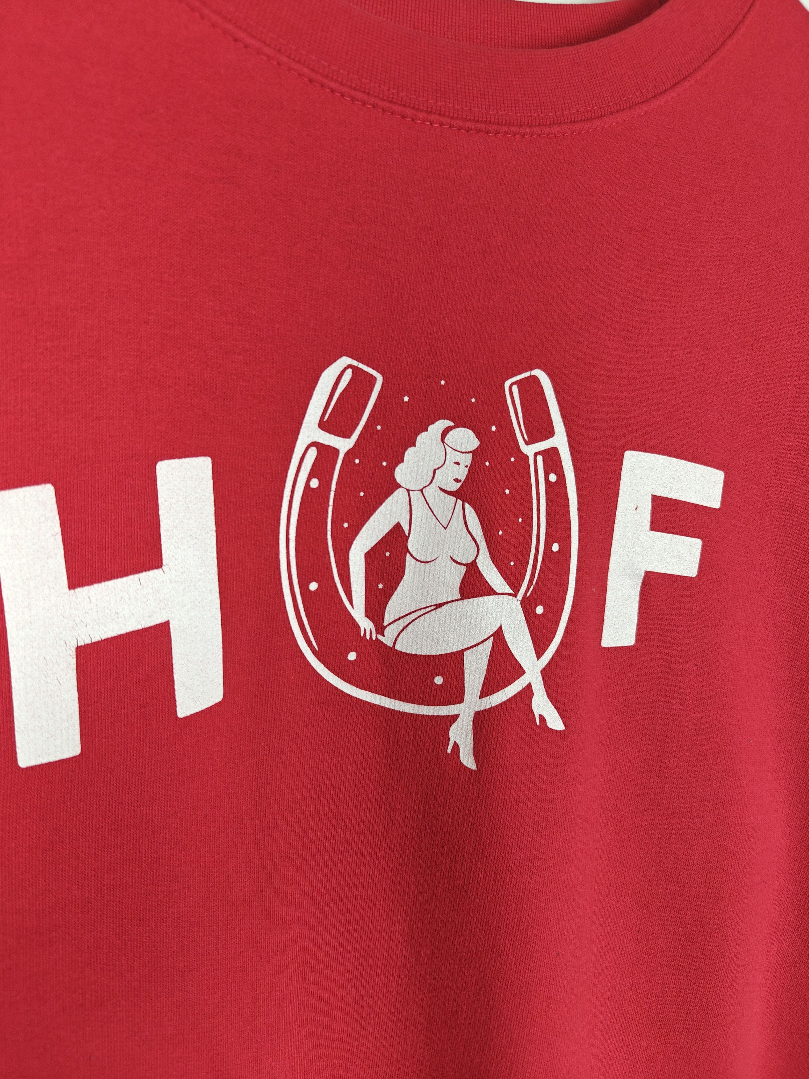 Huf HUF Sweatshirt Crewneck Center Logo Red Skate size L Size US L / EU 52-54 / 3 - 5 Thumbnail