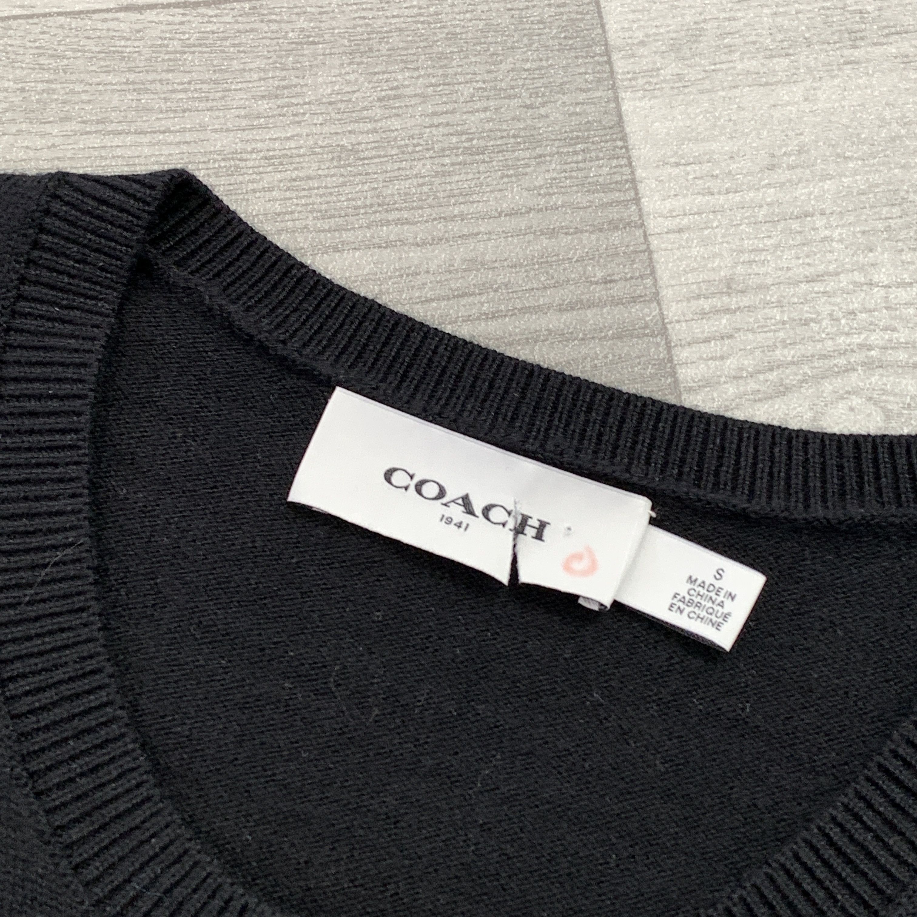 Coach Coach Old Money Black Cardigan Women's Sweater S Size S / US 4 / IT 40 - 6 Thumbnail