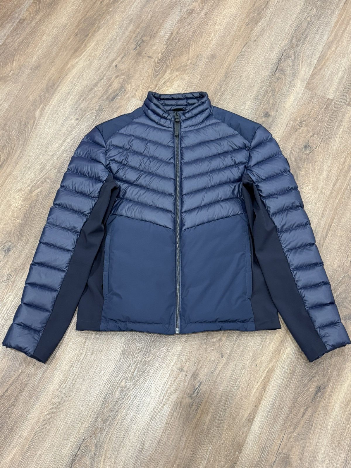 Mackage Mackage Navy Hybrid Down Jacket Lightweight Quilted Puffer Size US S / EU 44-46 / 1 - 1 Thumbnail