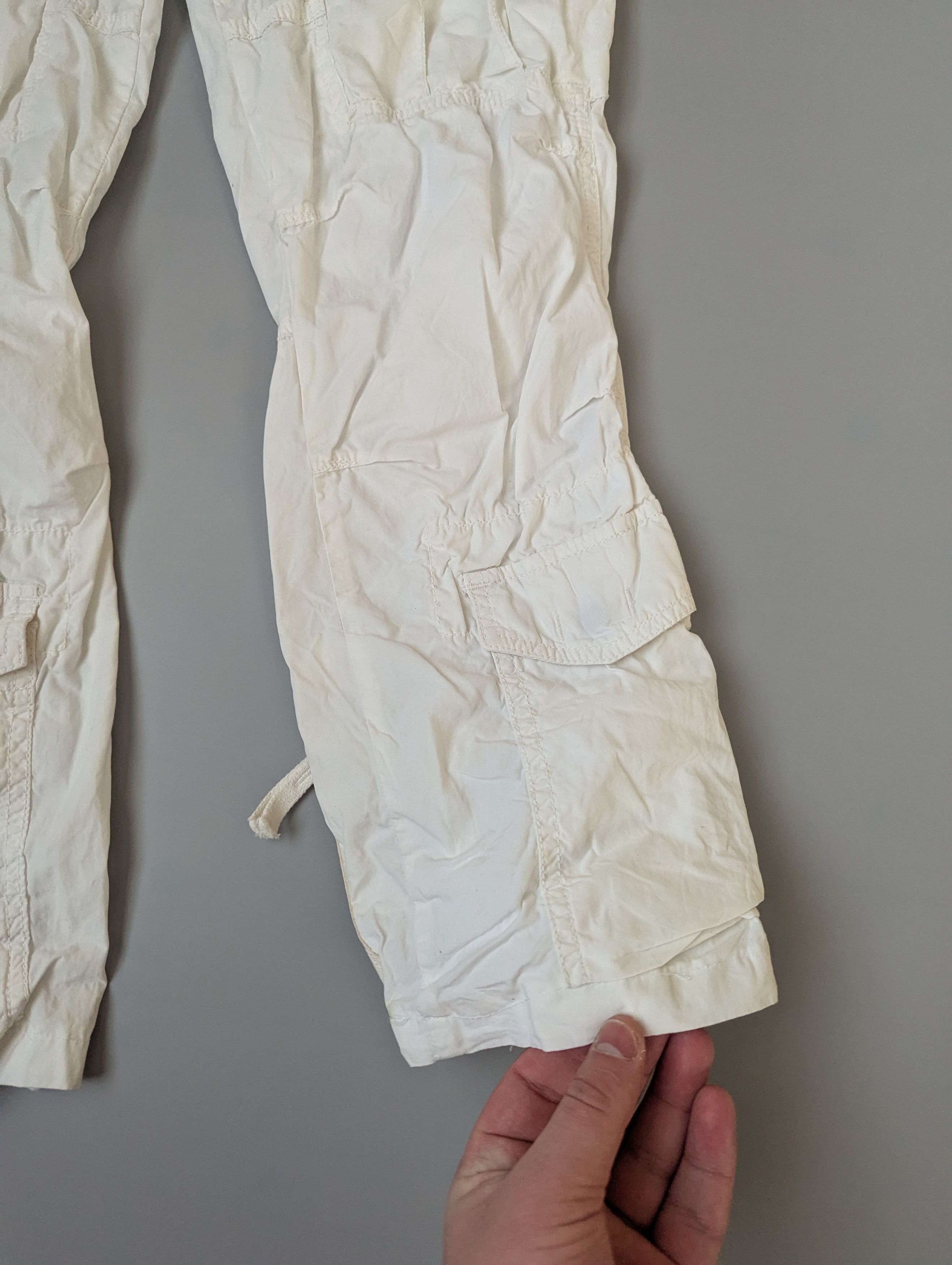 Parajumpers Parajumpers Women's white Multipocket Cargo Cotton Pants Size 29" - 3 Thumbnail