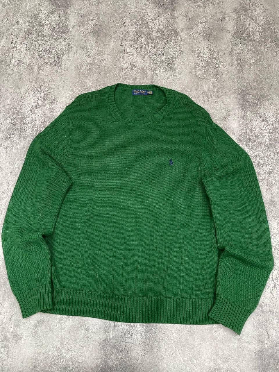 Polo Ralph Lauren Polo Ralph Lauren Golf Men Cotton Knit Sweater GreenCrewneck Size US XXL / EU 58 / 5 - 1 Thumbnail