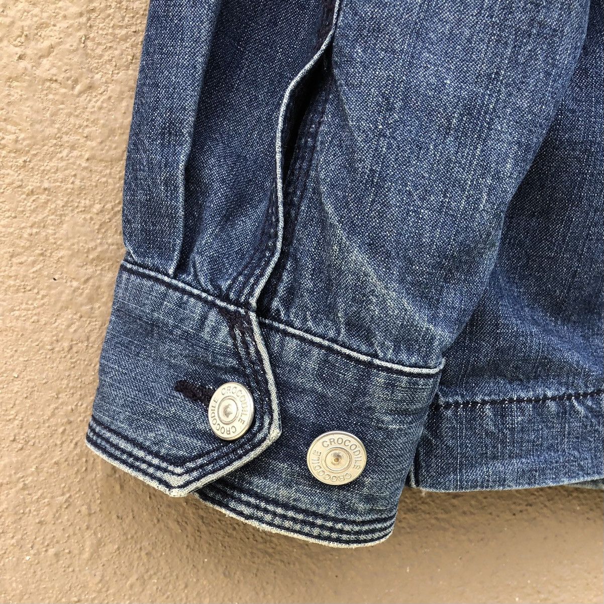Vintage Vintage Crocodile Denim Zipper Jacket Size US M / EU 48-50 / 2 - 13 Thumbnail