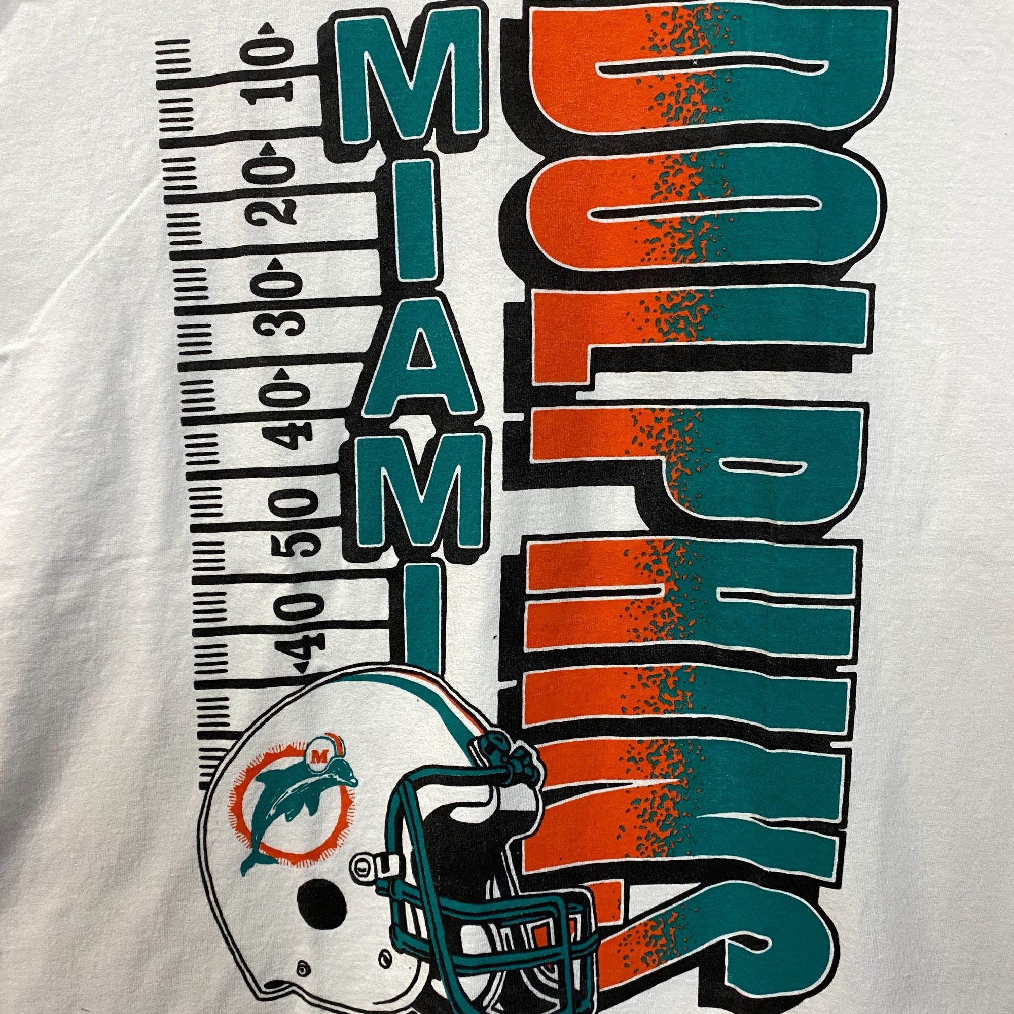 NFL NFL Miami Dolphins Yardage Graphic Design T-shirt XL Size US XL / EU 56 / 4 - 2 Thumbnail