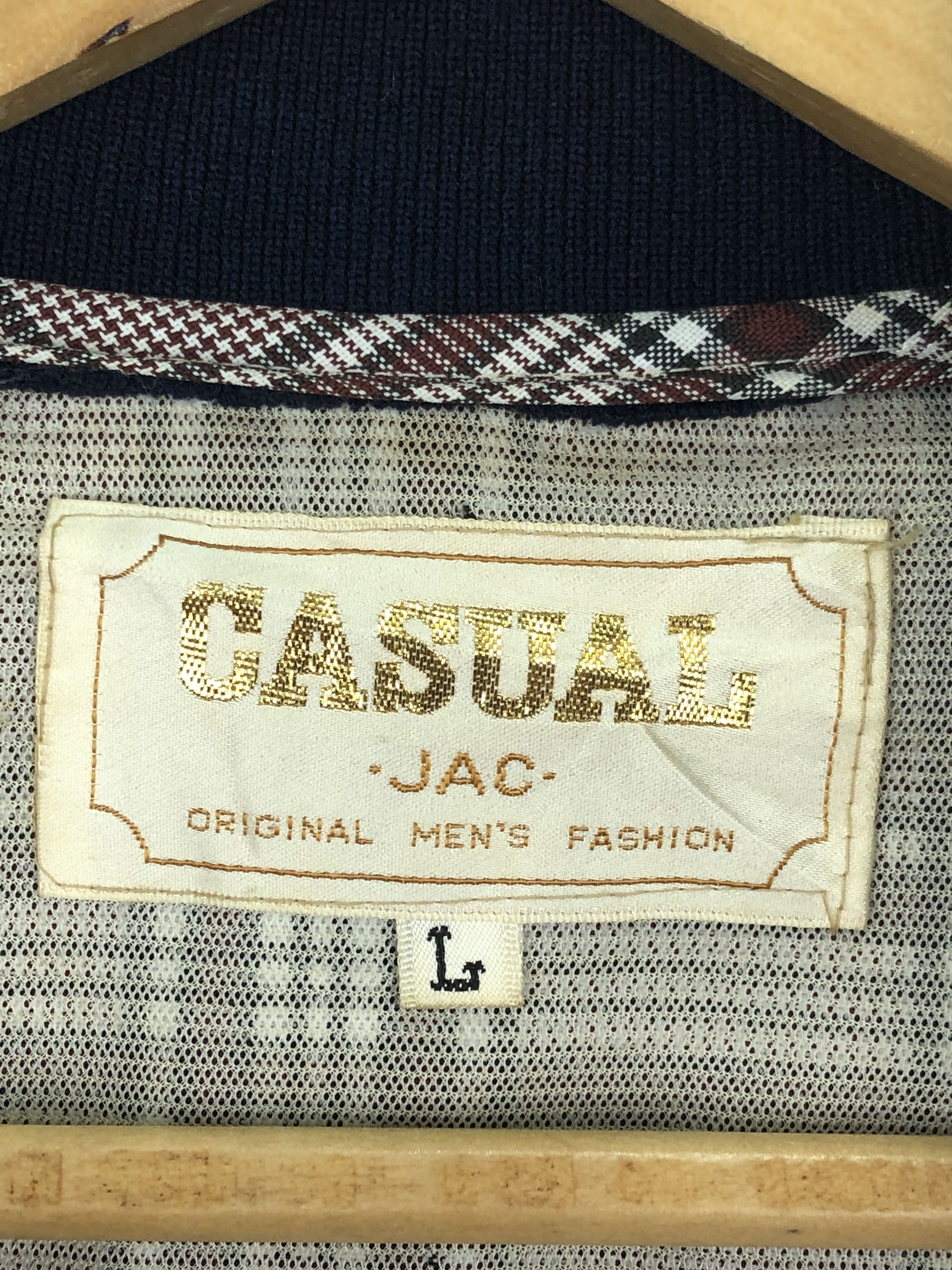 Vintage Vintage 90s Japanese Brand Zipper Checkered Varsity V0431 Size US L / EU 52-54 / 3 - 6 Thumbnail