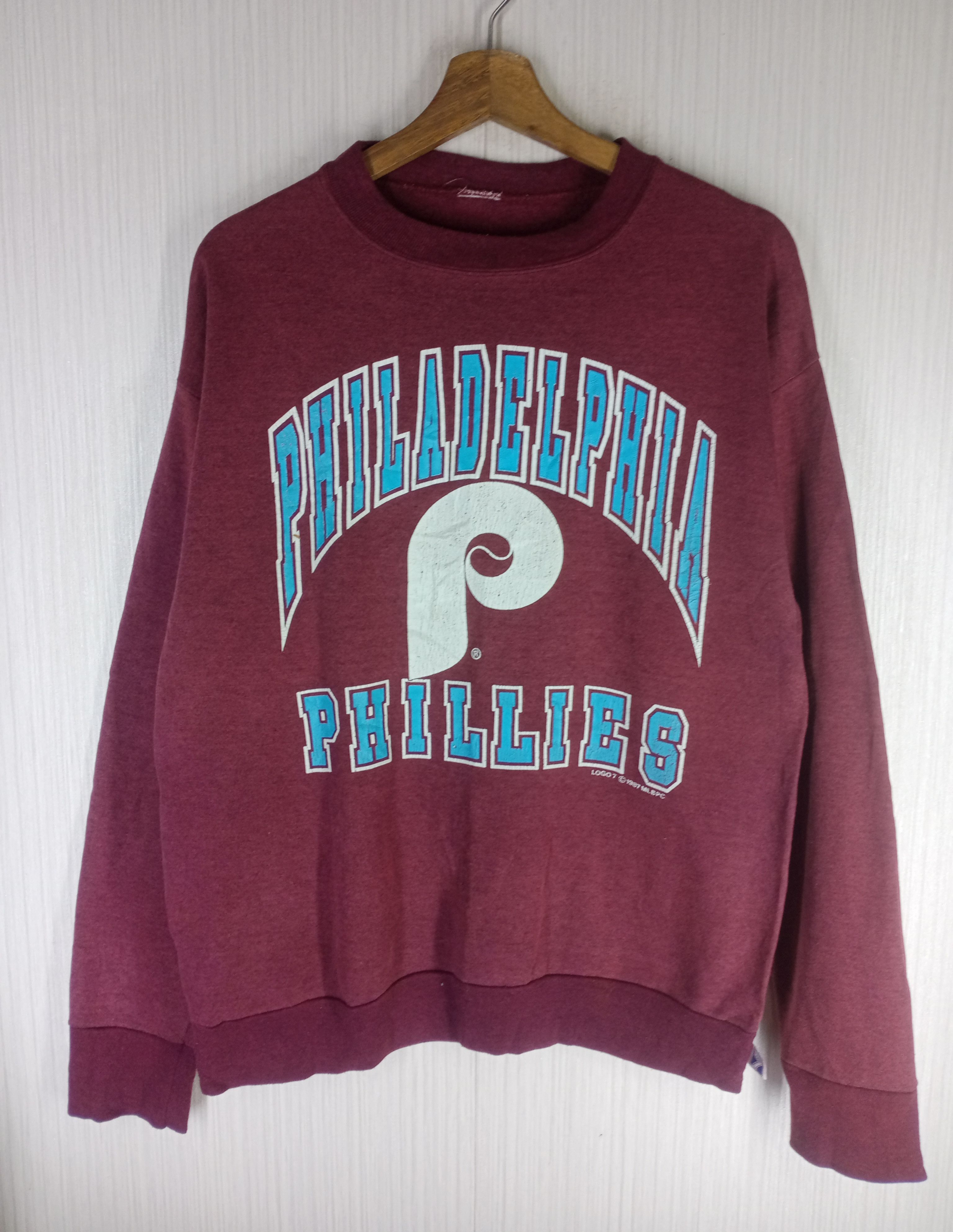MLB Vintage 1987 Philadelphia Phillies MLB Logo 7 Sweatshirt Size US M / EU 48-50 / 2 - 1 Thumbnail