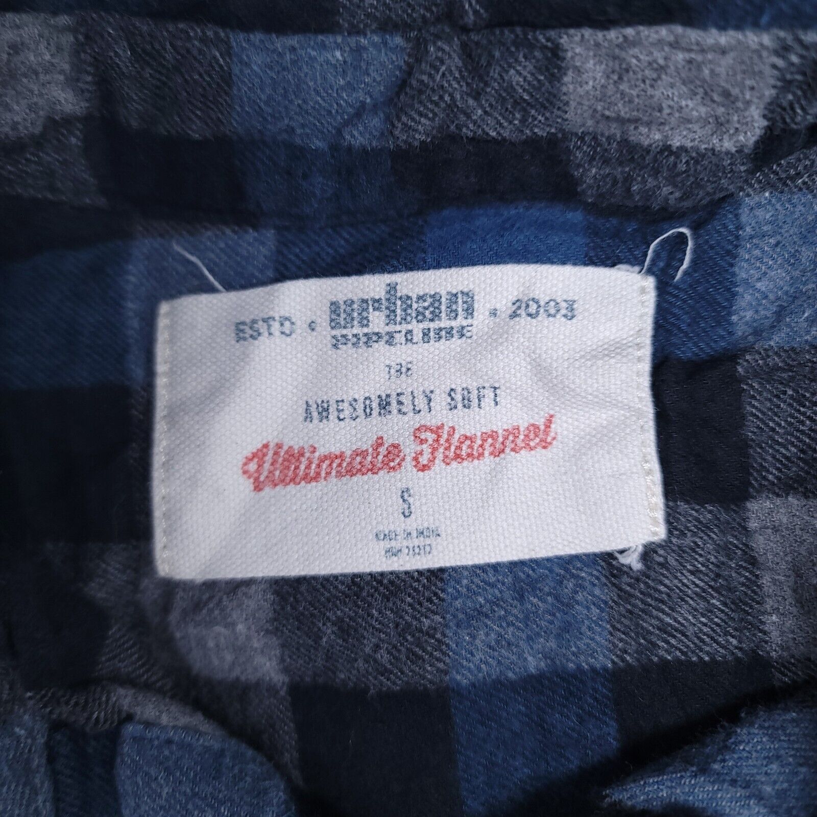 Urban Pipeline Urban Pipeline Gingham Flannel Shirt Mens Size Small S Blue Size US S / EU 44-46 / 1 - 3 Thumbnail