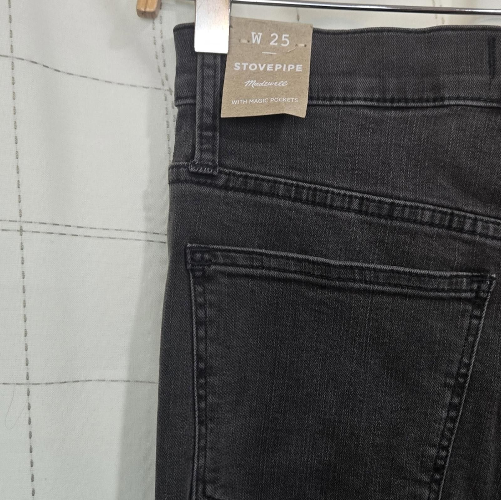 Madewell Madewell Stovepipe Jeans in Banberry Wash: Raw-Hem Edition Size 27" / US 4 / IT 40 - 3 Thumbnail