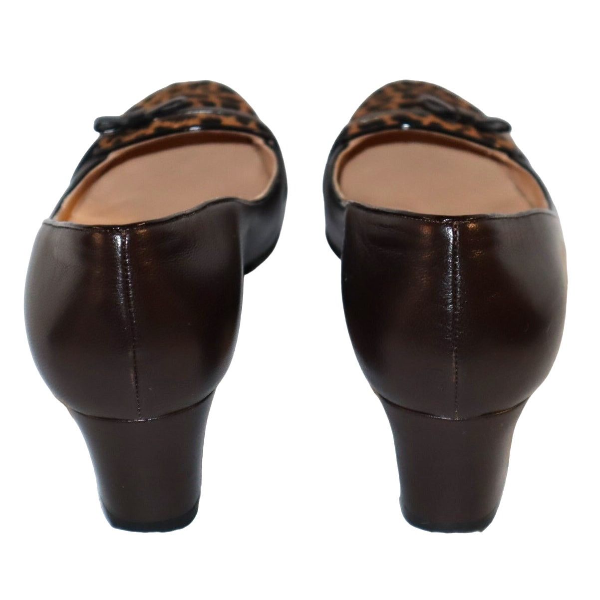 Oscar De La Renta Women's Oscar de la Renta Petiparo Leopard-Print Pumps Size US 8.5 / IT 38.5 - 5 Thumbnail