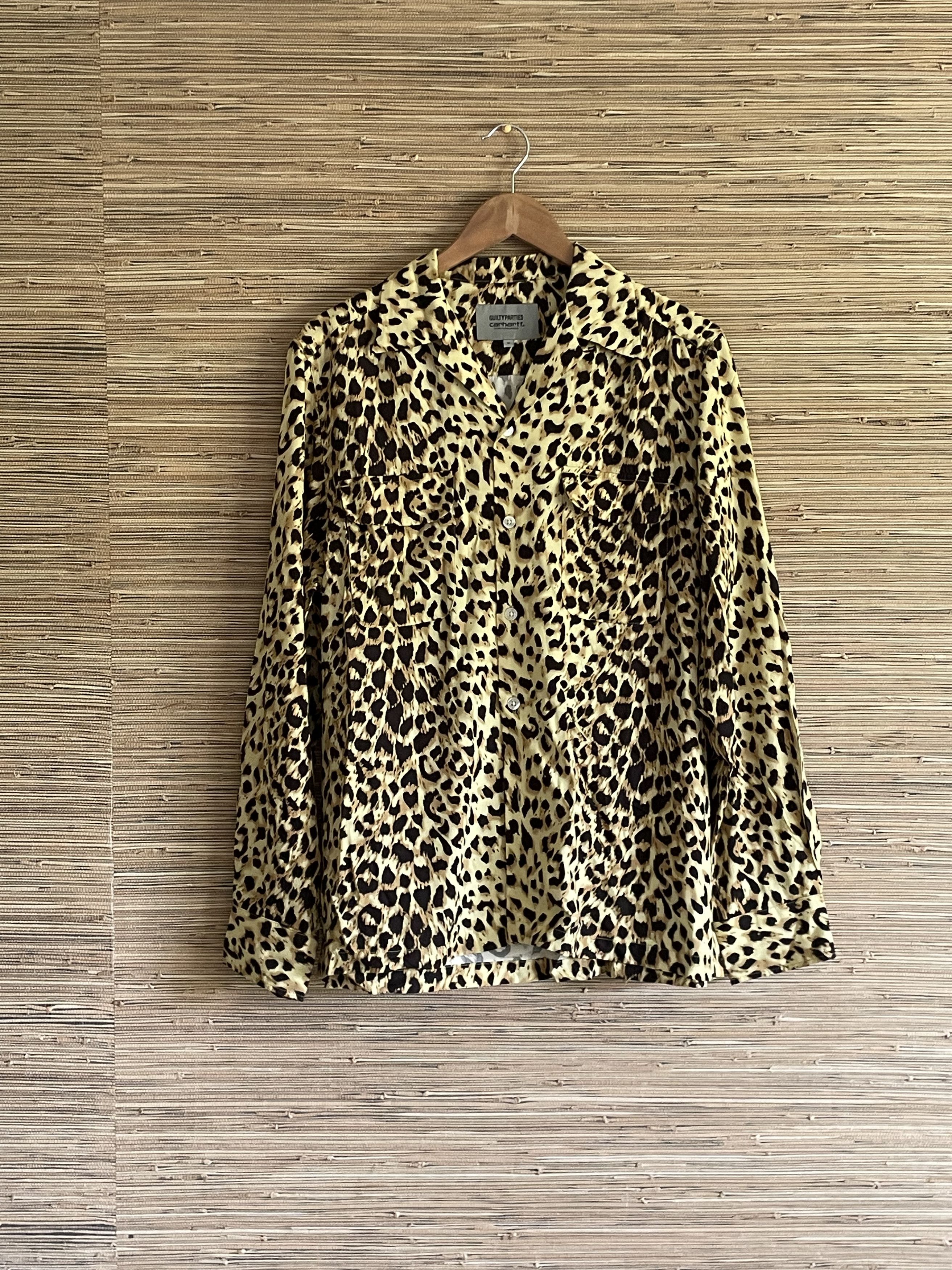 Wacko Maria WACKO MARIA LEOPARD OPEN COLLAR SHIRT leopard