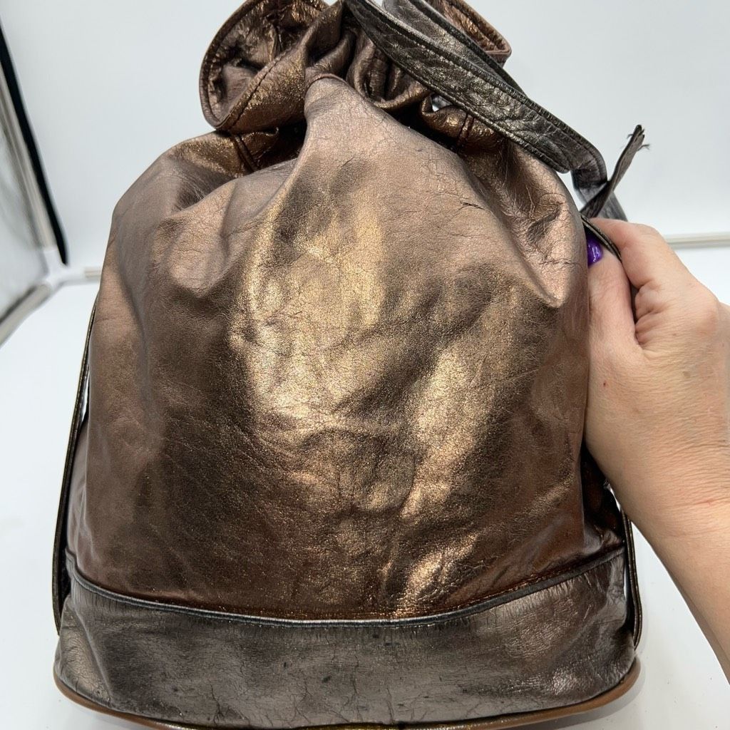 Other Paris Handbags New York Vintage Multiple Metallic Patchwork Bucket Bag Size ONE SIZE - 9 Thumbnail