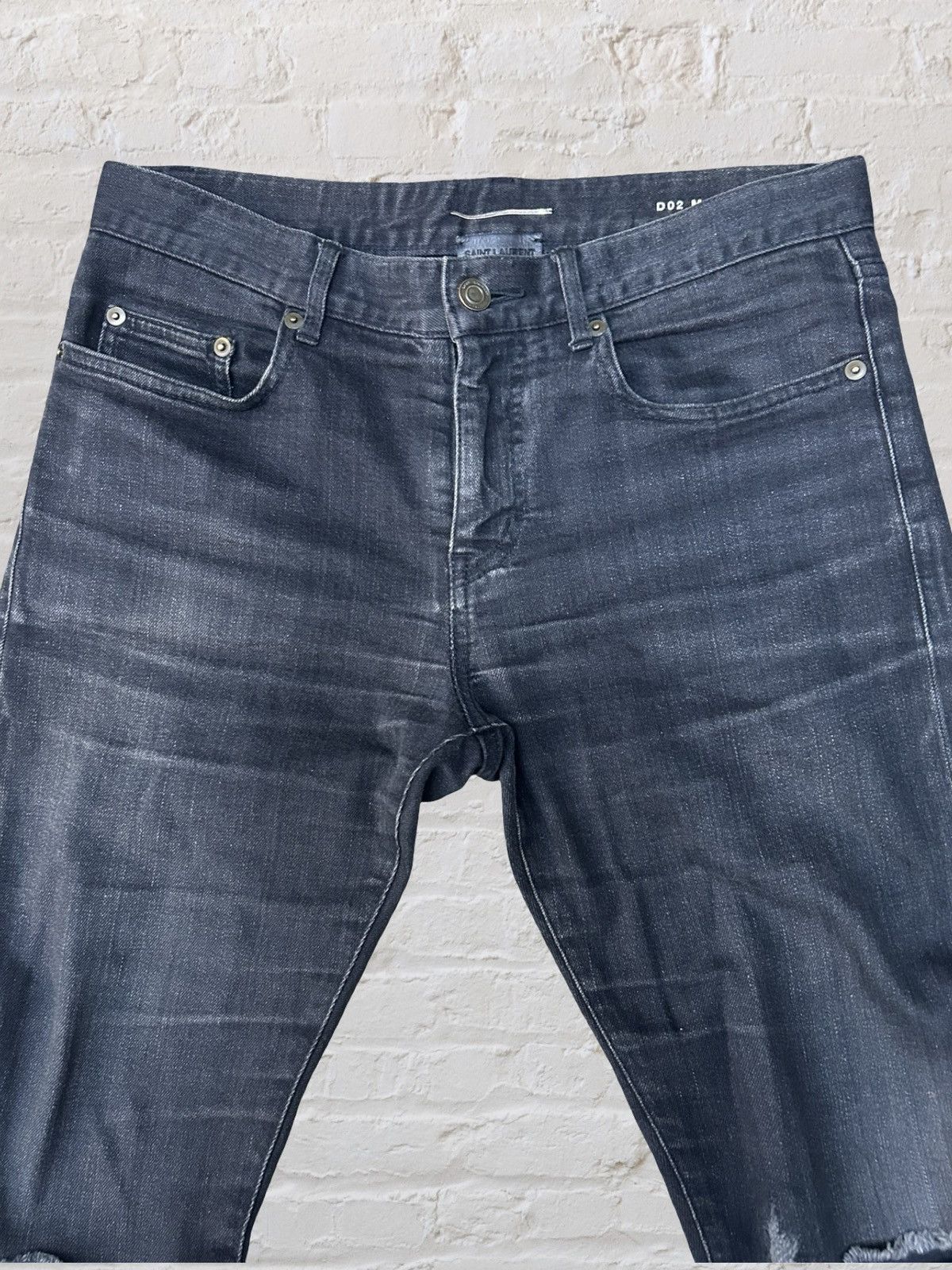 Saint Laurent Paris Saint Laurent Paris 2014AW Hedi Slimane Skinny Denim Size US 29 - 3 Thumbnail