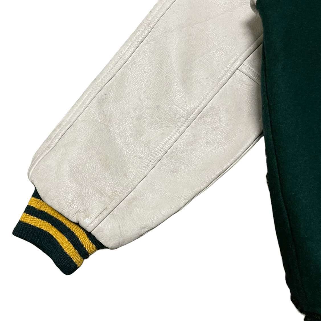 Japanese Brand Vintage Japanese Brand Varsity Jacket Wool Leather Sleeve Size US L / EU 52-54 / 3 - 13 Thumbnail