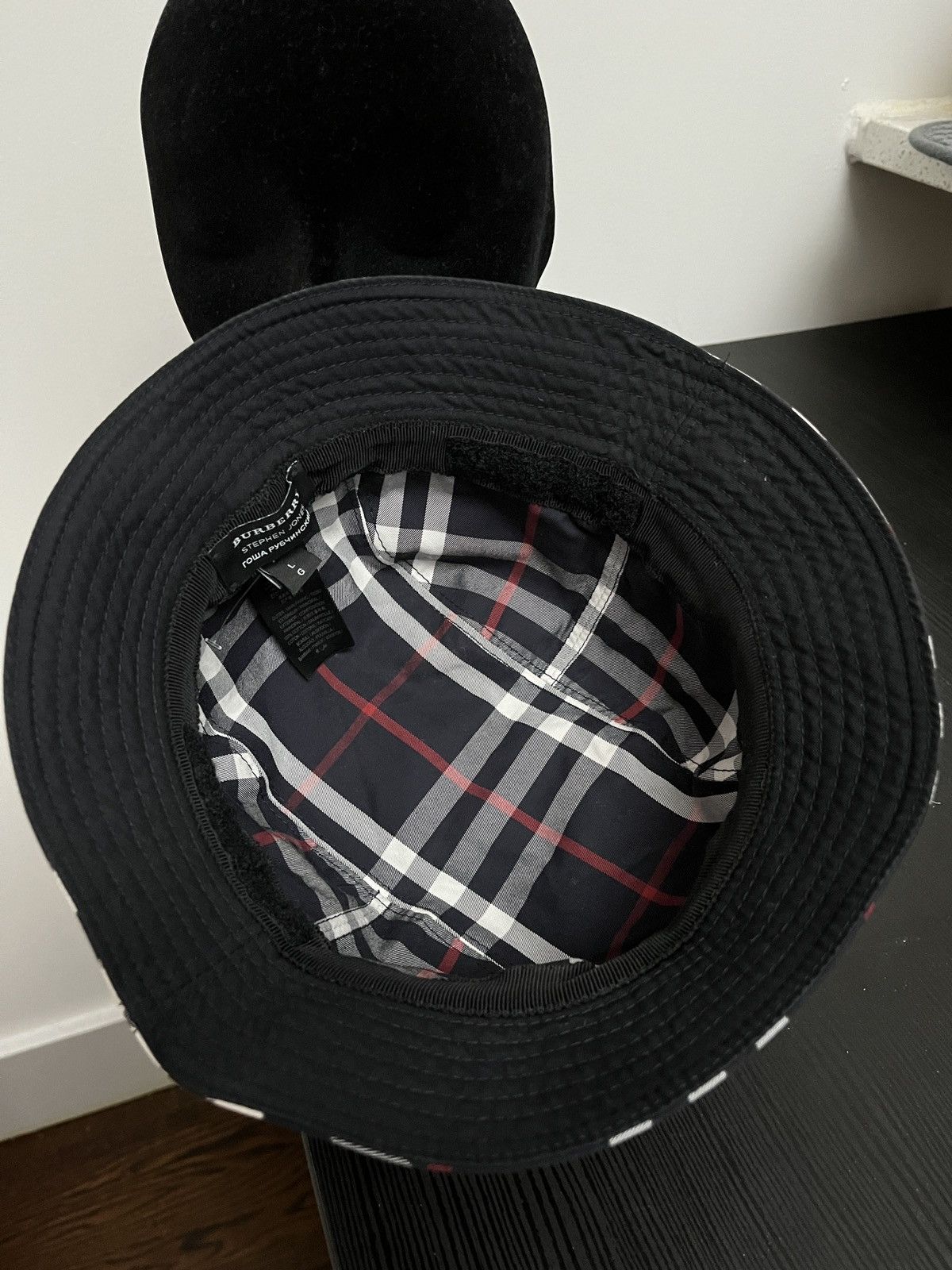 Burberry × Gosha Rubchinskiy GOSHA x Burberry Check Print Bucket Hat (unisex) Size ONE SIZE - 16 Thumbnail