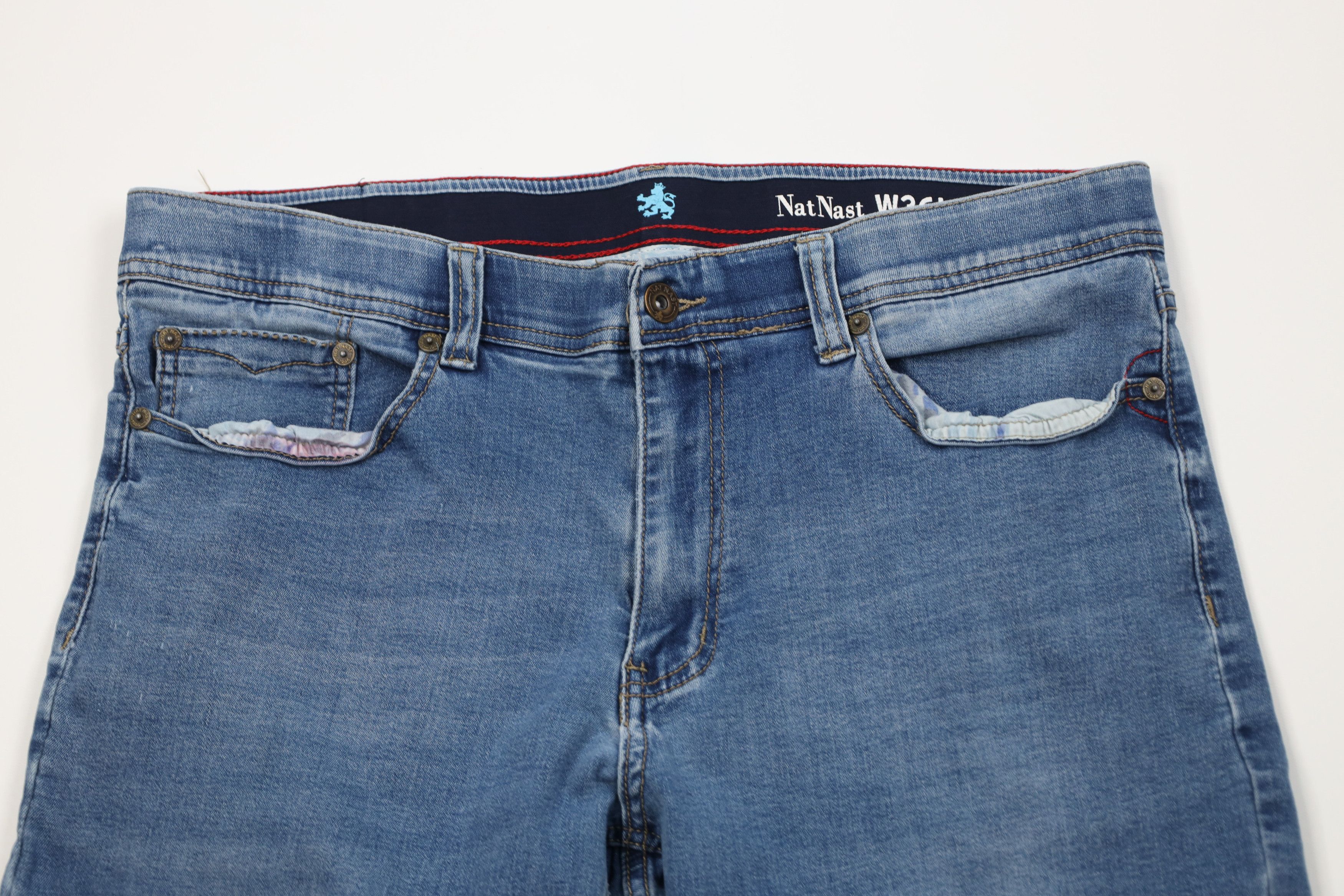Nat Nast Nat Nast Luxury Originals Straight Leg Denim Jeans Blue Size US 36 / EU 52 - 2 Thumbnail