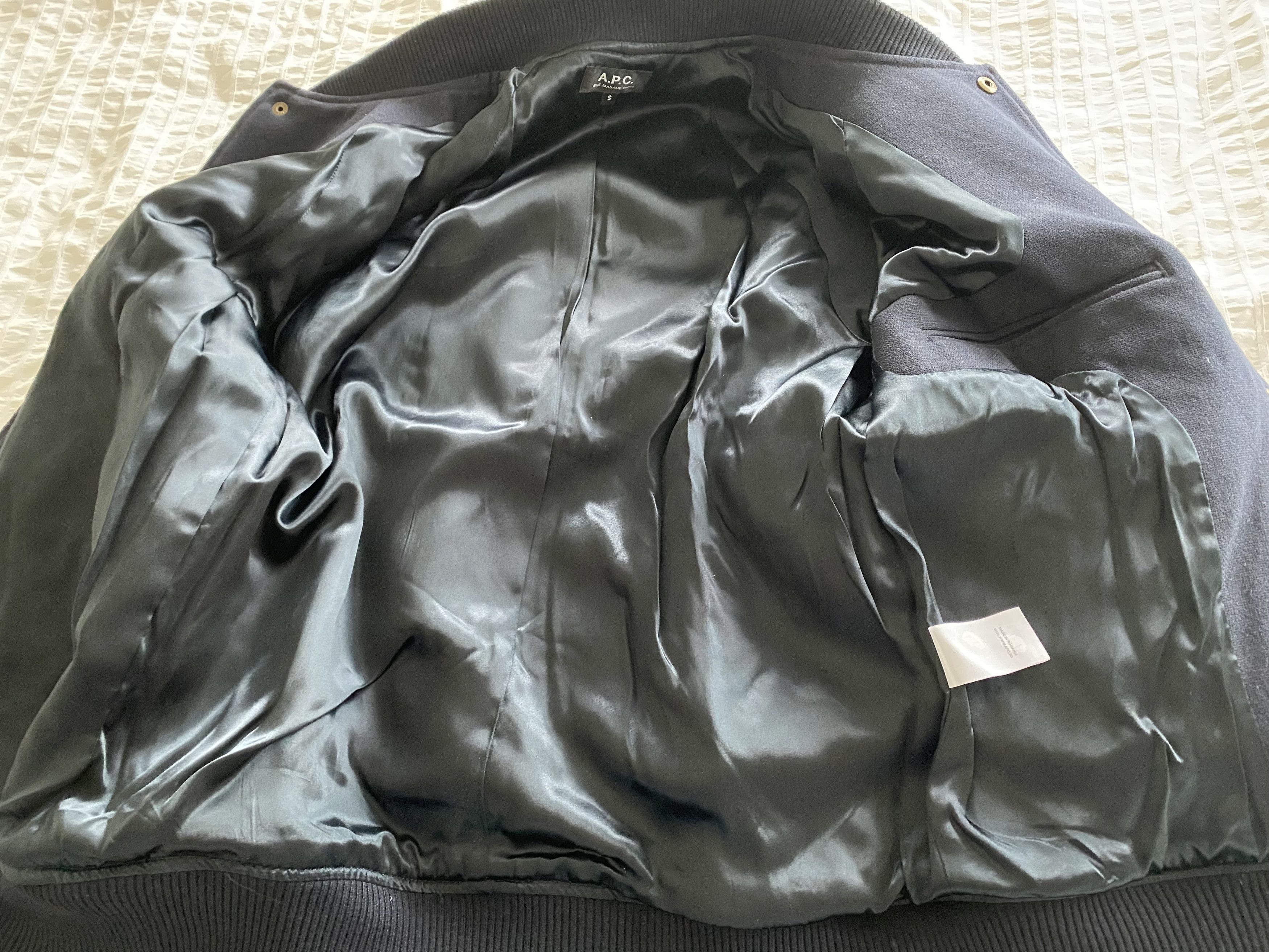 A.P.C. A.P.C. Teddy Seven Varsity Bomber Jacket Wool Size US S / EU 44-46 / 1 - 5 Thumbnail