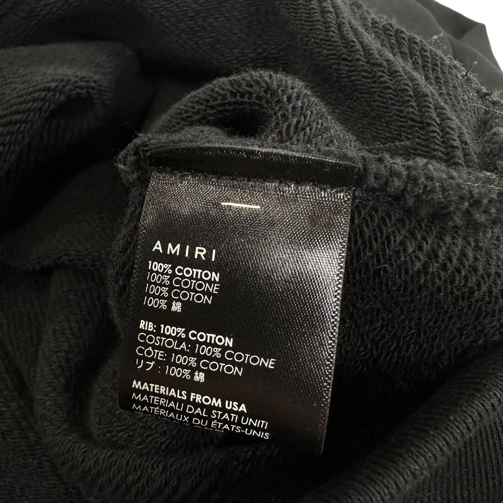 Amiri Amiri Size L Sweatshirt Black Floral Chest Peace Logo Size US L / EU 52-54 / 3 - 4 Thumbnail