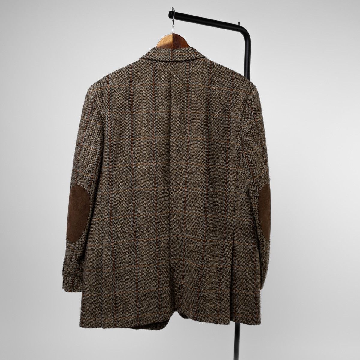 Harris Tweed Harris Tweed Mario Barutti Blazer Brown Check Wool Jacket Size 42S - 2 Thumbnail