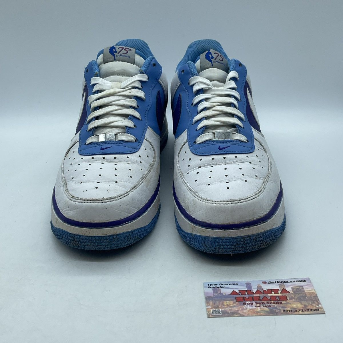 Nike NBA x air force 1 75th anniversary lakers Size US 14 / EU 47 - 2 Thumbnail