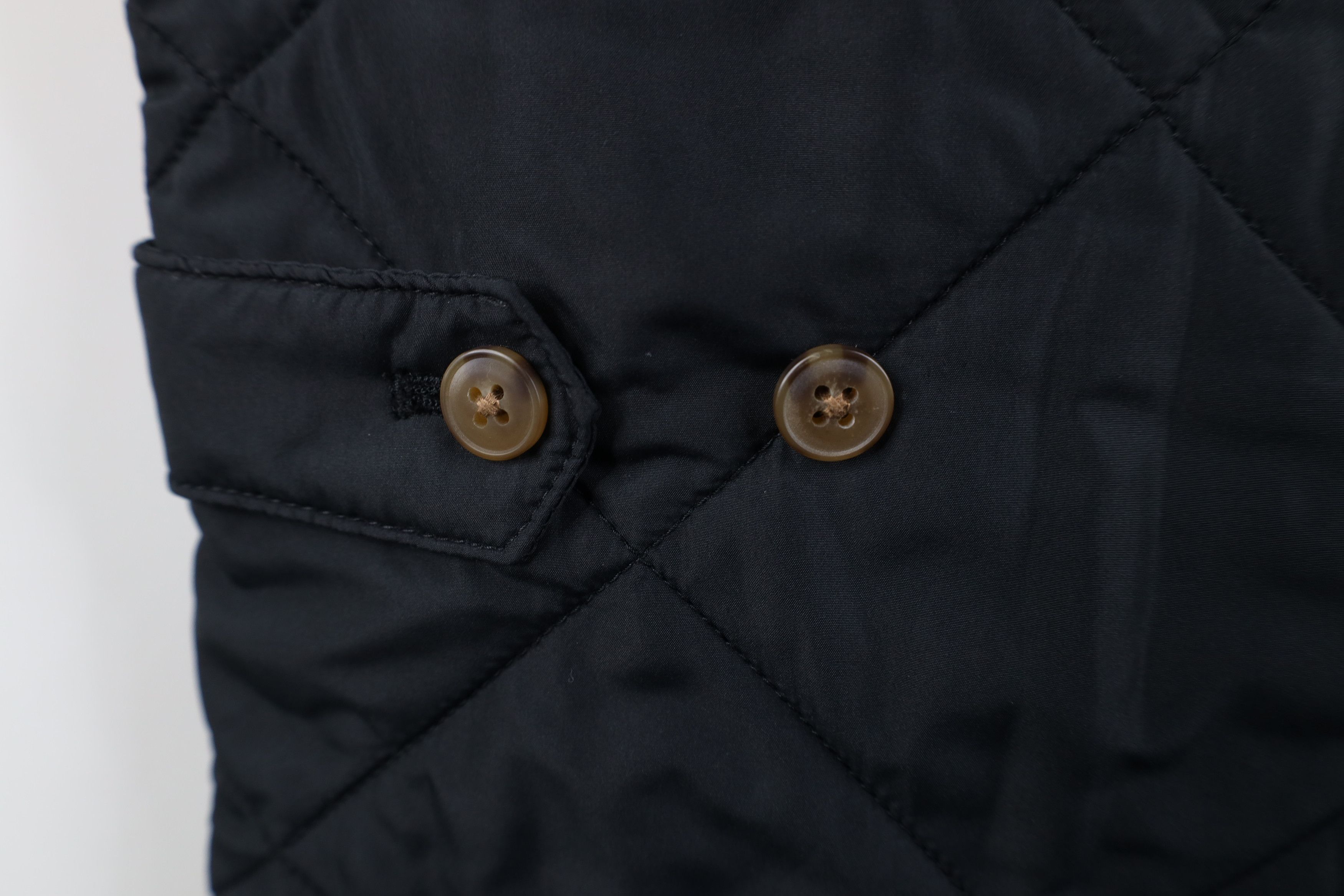 J.Crew J Crew Faded Button Back Quilted Full Zip Vest Jacket Black Size US M / EU 48-50 / 2 - 12 Thumbnail