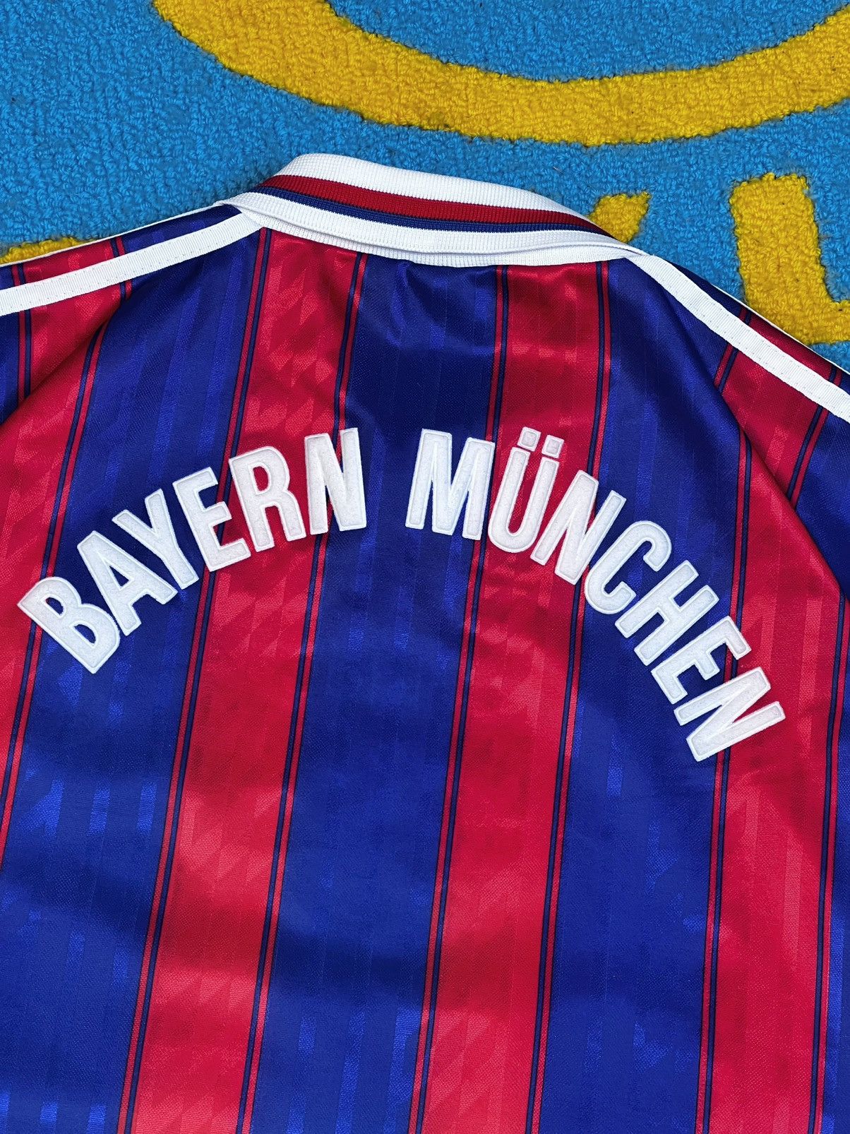Adidas Vintage Adidas Bayern 1996-97 Home Red Blue Jersey Size US XL / EU 56 / 4 - 12 Thumbnail