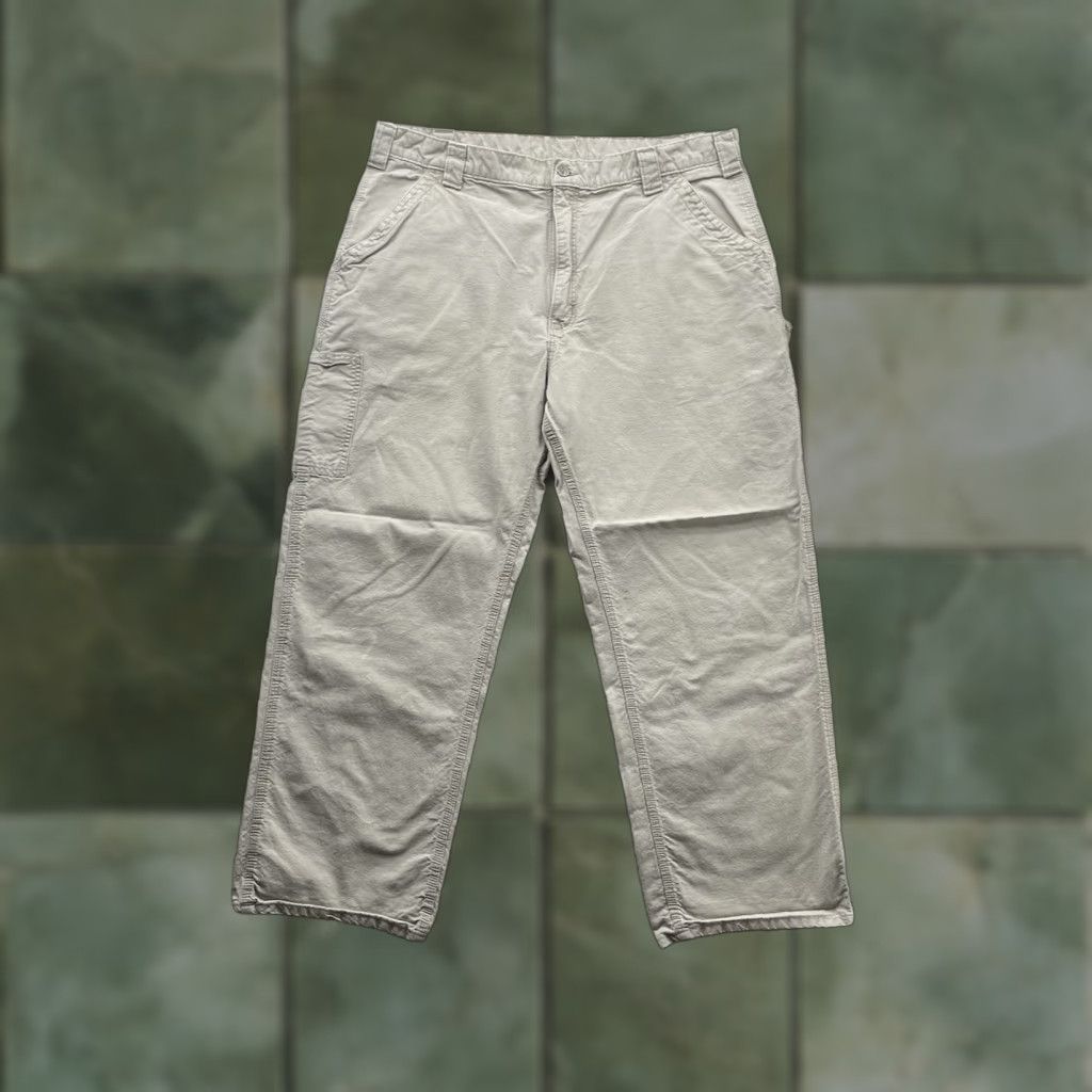 Carhartt **Carhartt Mens Carpenter Pants 39x29 Tan Workwear Dungaree Fit** User: Carhartt Mens Carpenter Pants 39x29 Tan Workwear Dungaree Fit Size US 39 - 1 Thumbnail