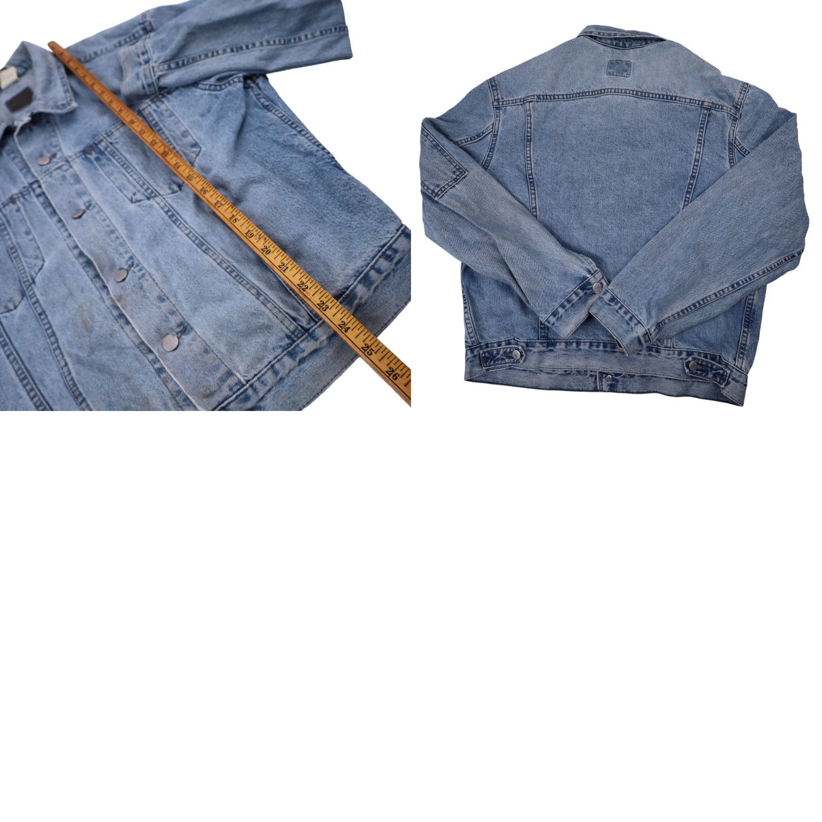 Levi's VINTAGE Levi's Silvertab Denim Jean Jacket Blue Mens Large L Regular, Jacket, Denim, 8/10, USA Made Size US 33 - 9 Thumbnail