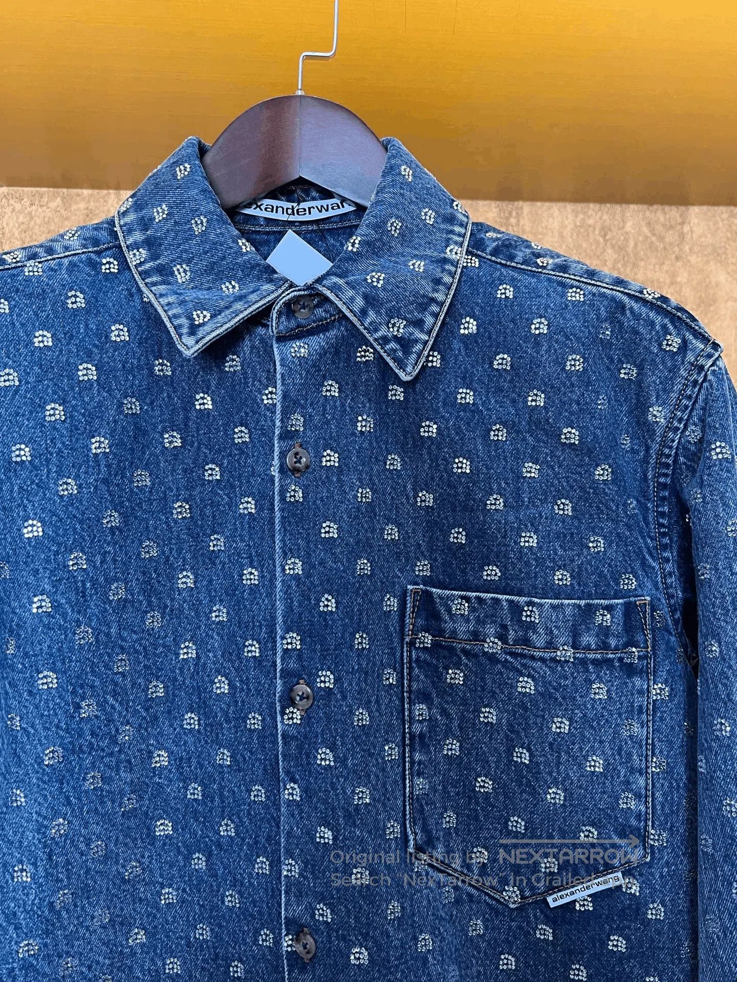 Alexander Wang Alexander Wang Diamond Denim Shirt. Size XXS / US 00 / IT 34 - 3 Thumbnail