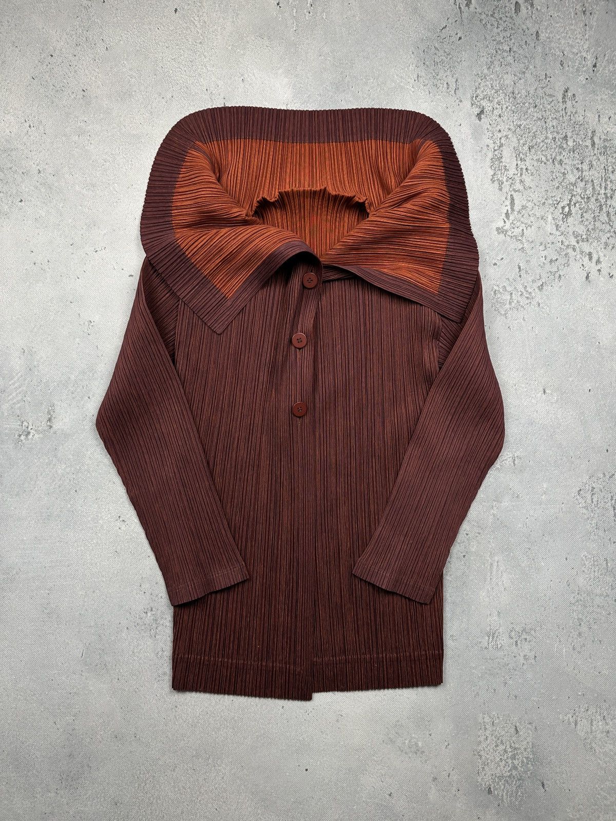 Pleats Please Issey Miyake Rare Pleats Please Issey Miyake Cardigan Dual-Button Pleated Size ONE SIZE - 2 Thumbnail