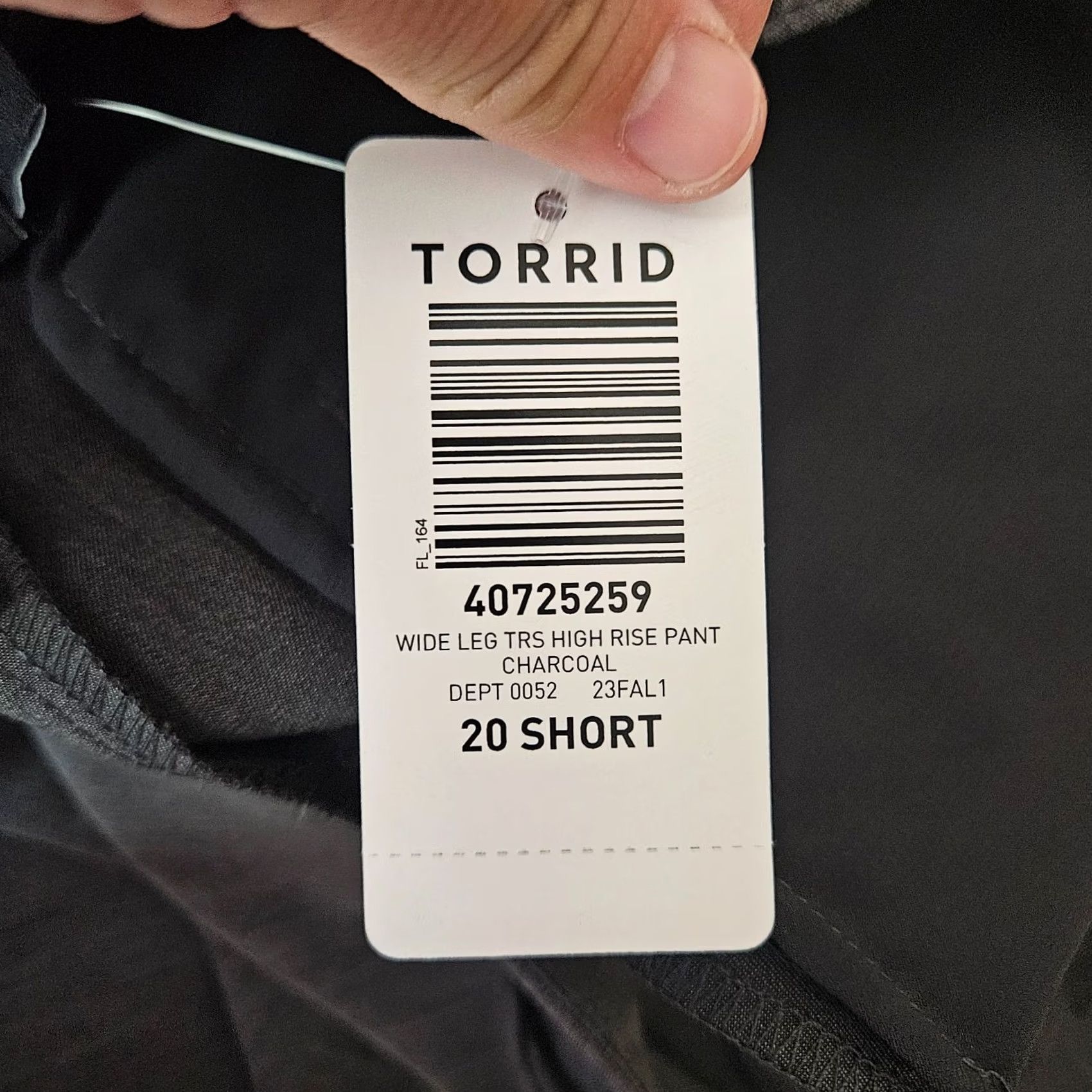 Torrid Torrid Pants Studio TORRID Charcoal Gray Wide Leg TRS High Rise Pant Women's Sz 20 Short NEW Size 42" / US 20 - 3 Thumbnail