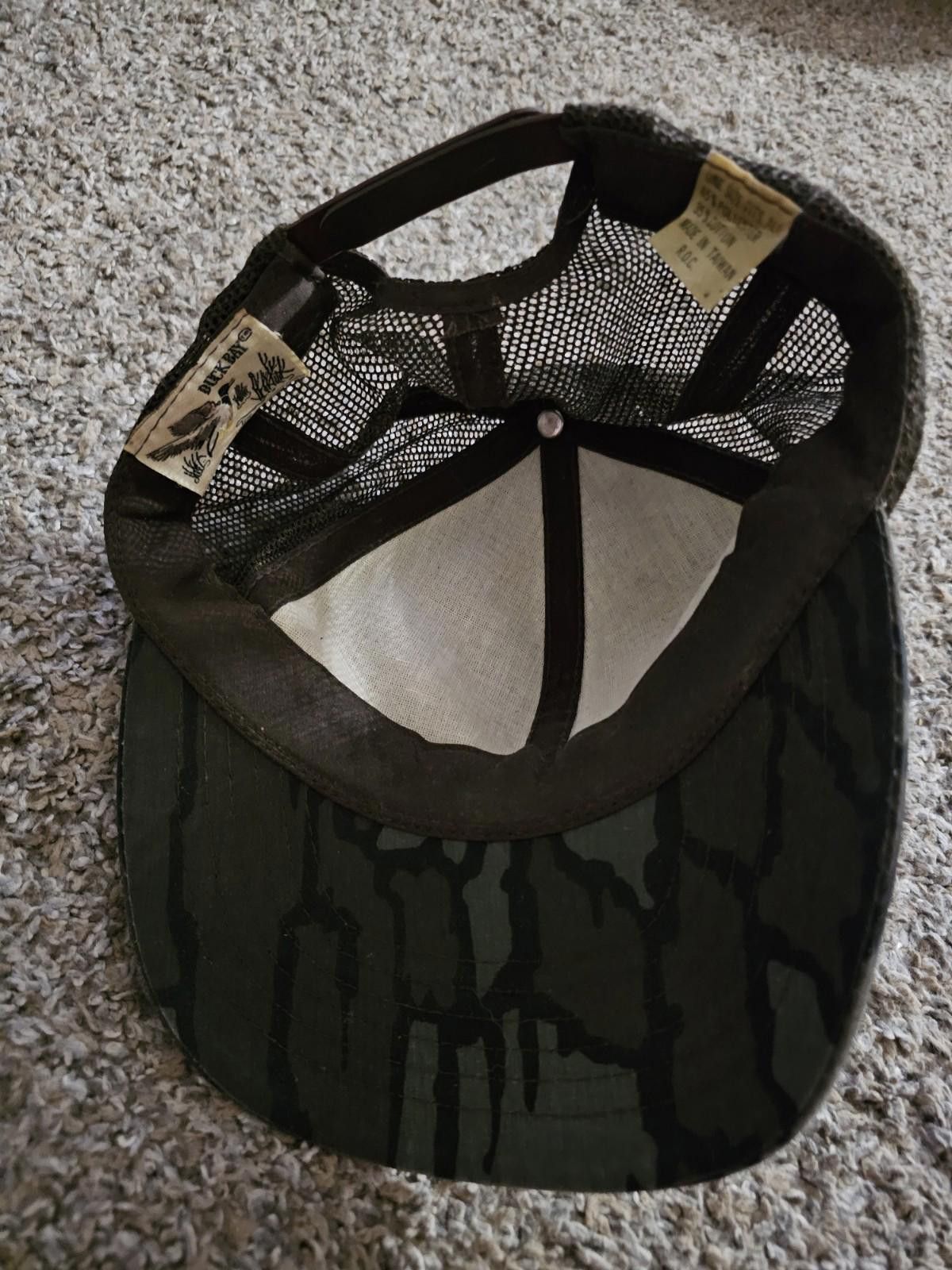 Designer Vintage Duck Bay Camo Hunting Fishing Hat 80's - SNAPS OLD Size ONE SIZE - 5 Thumbnail