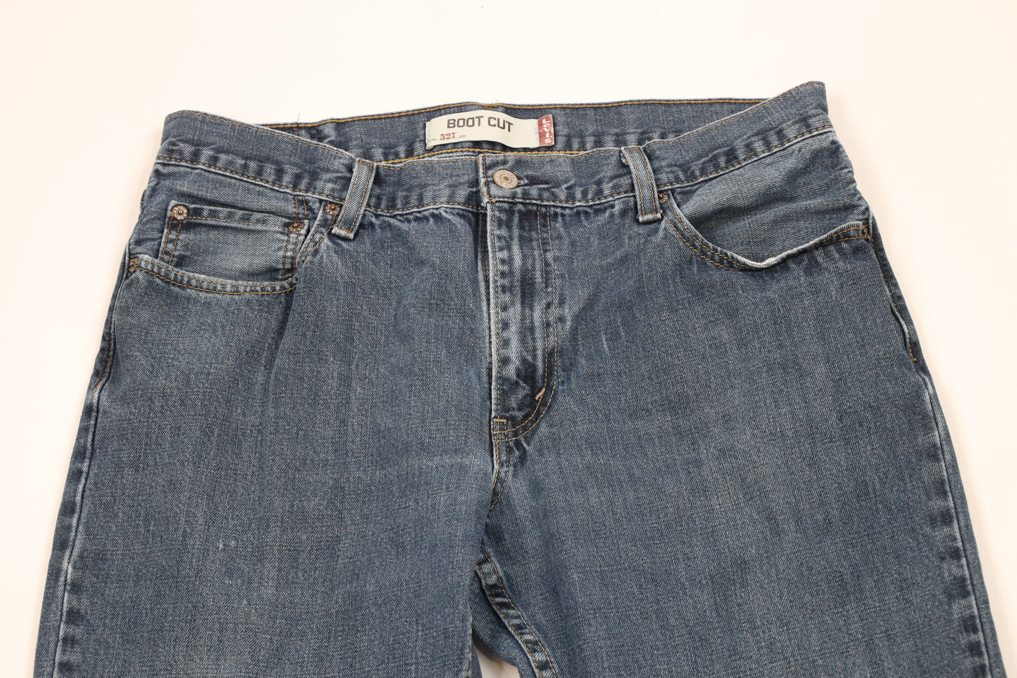 Levi's × Vintage Vintage Y2K Levis 527 Wide Leg Bootcut Denim Jeans Blue Size US 36 / EU 52 - 2 Thumbnail