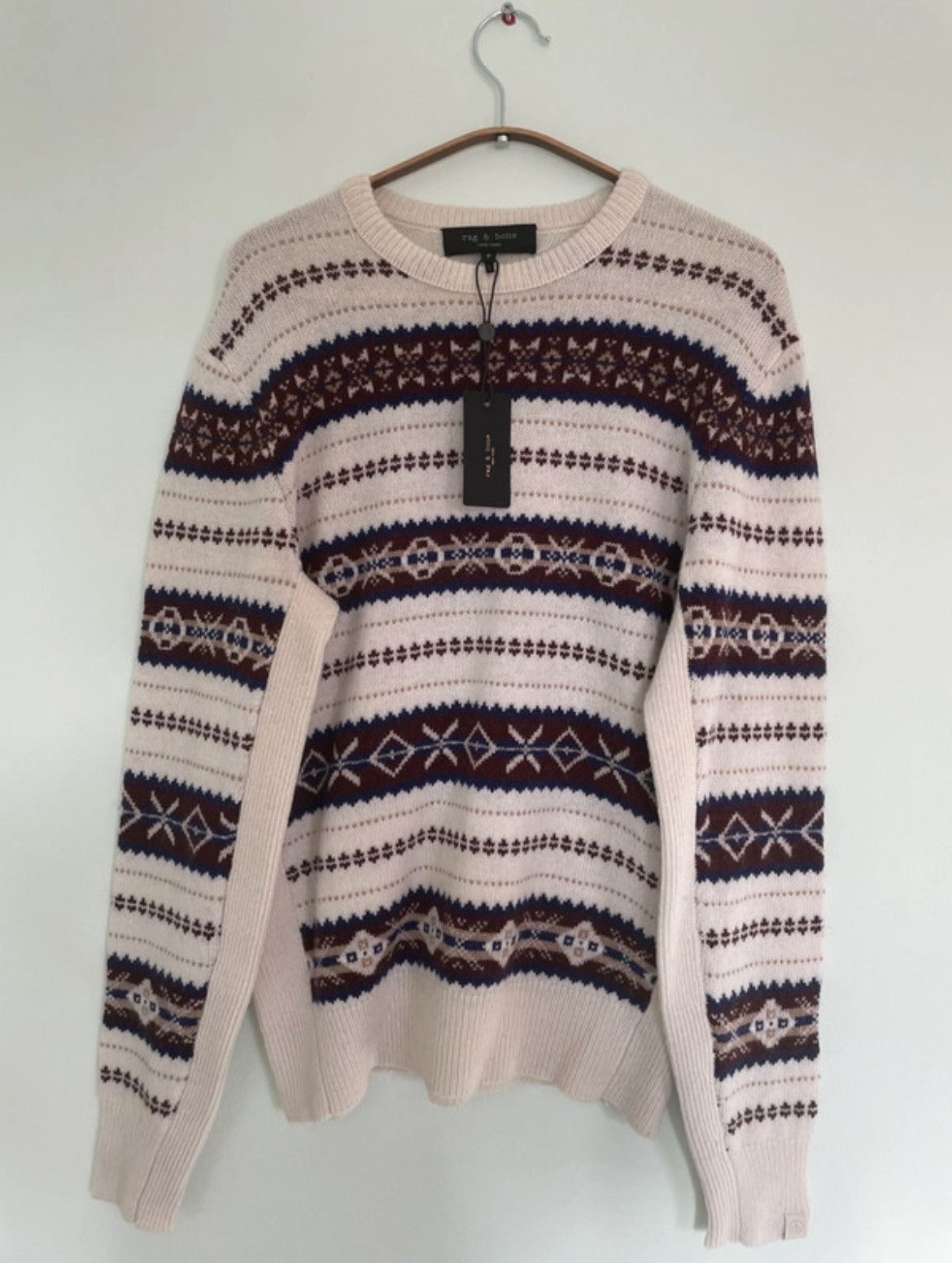 Rag & Bone rag & bone Fair Isle Wool Sweater | Men M | 100% Wool | NWT Size US M / EU 48-50 / 2 - 1 Thumbnail